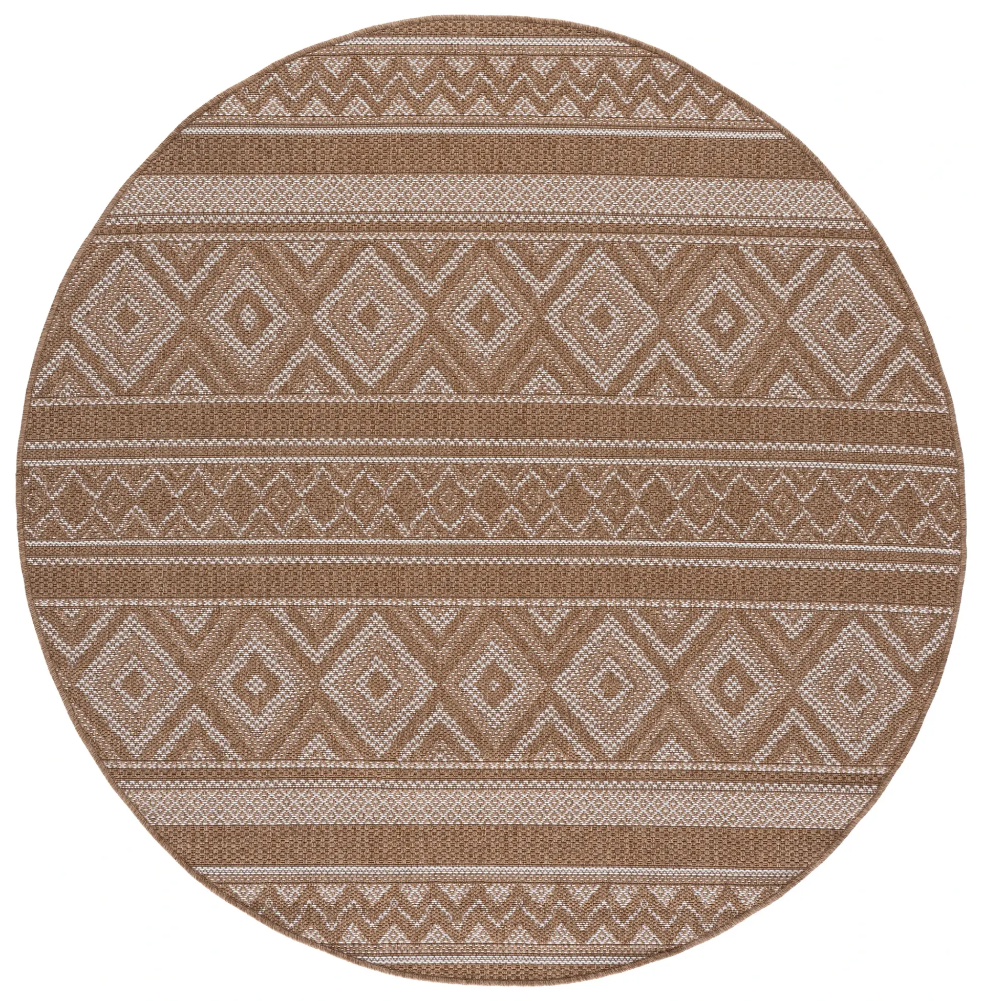 Sisal Performance Banded Diamond Rug