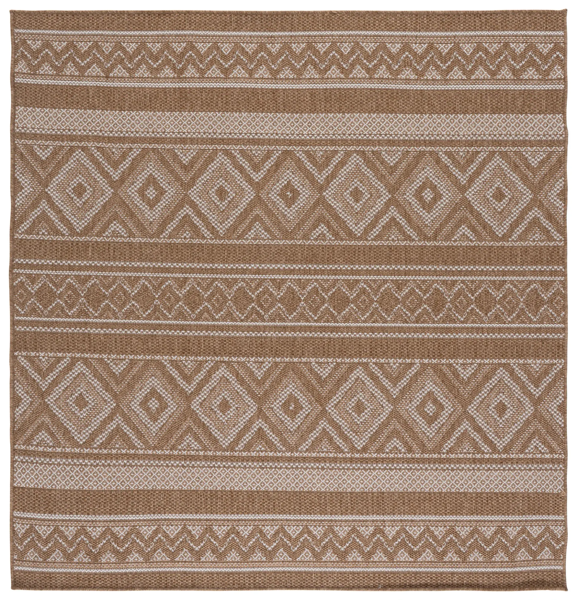 Sisal Performance Banded Diamond Rug