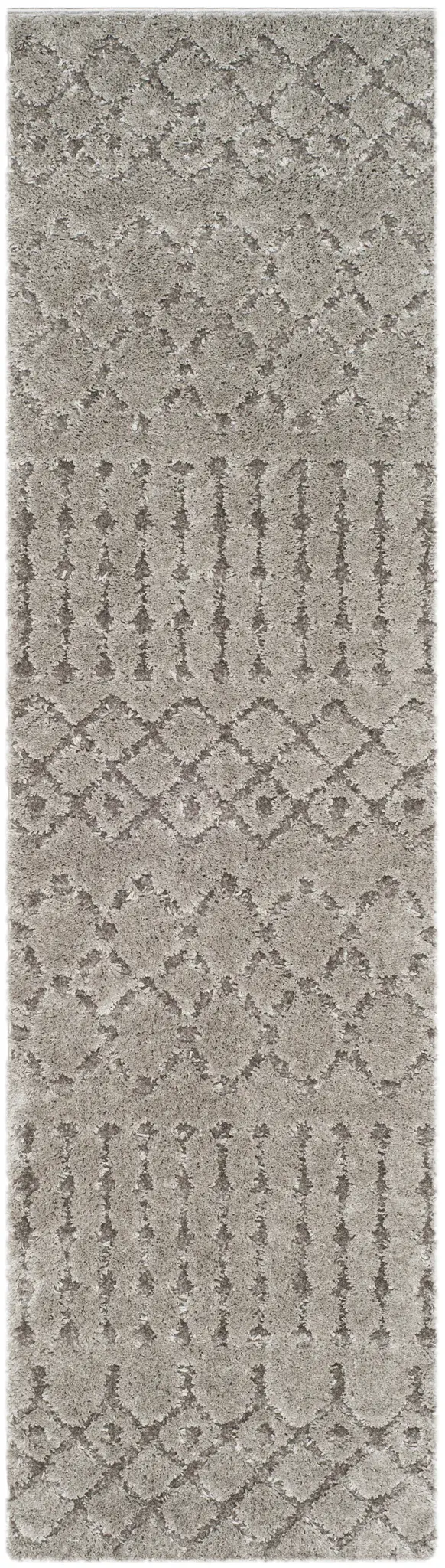 Sparta Banded Geometric Shag Rug