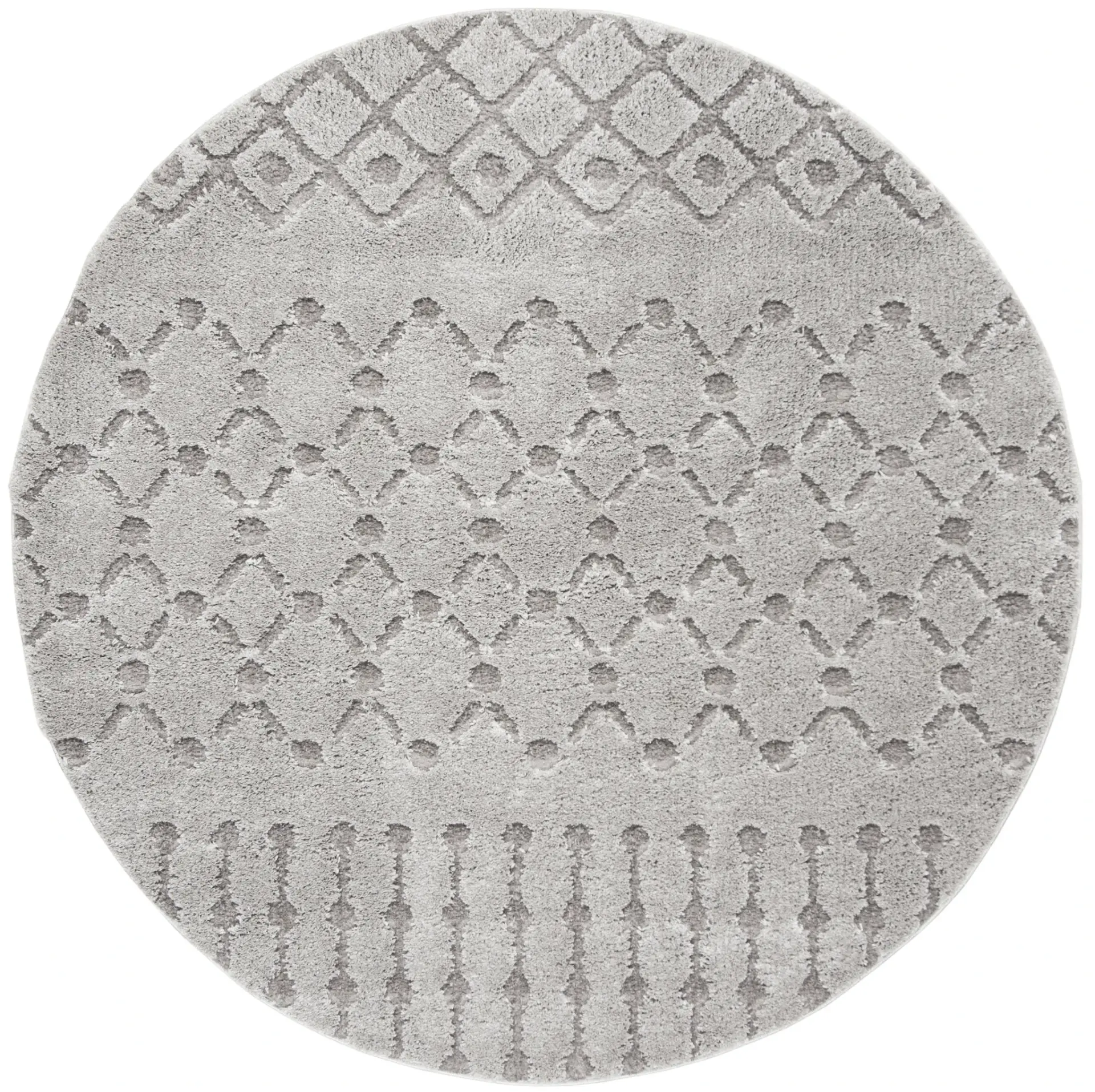 Sparta Banded Geometric Shag Rug