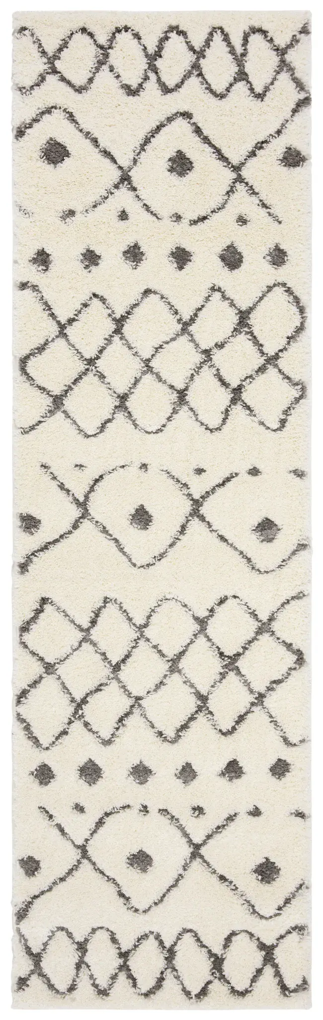 Sparta Banded Diamond Shag Rug