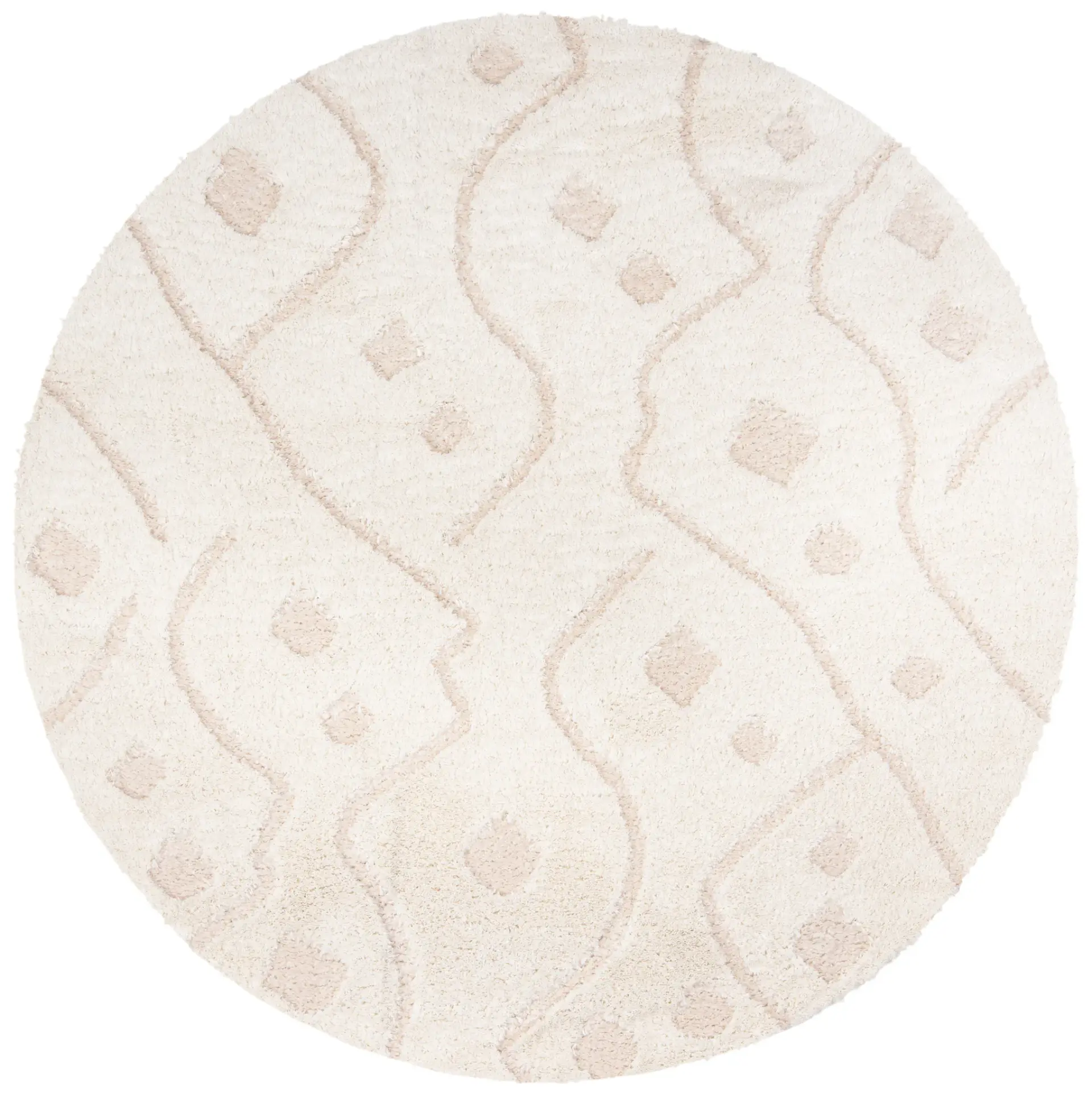Sparta Wavy Diamond Shag Rug