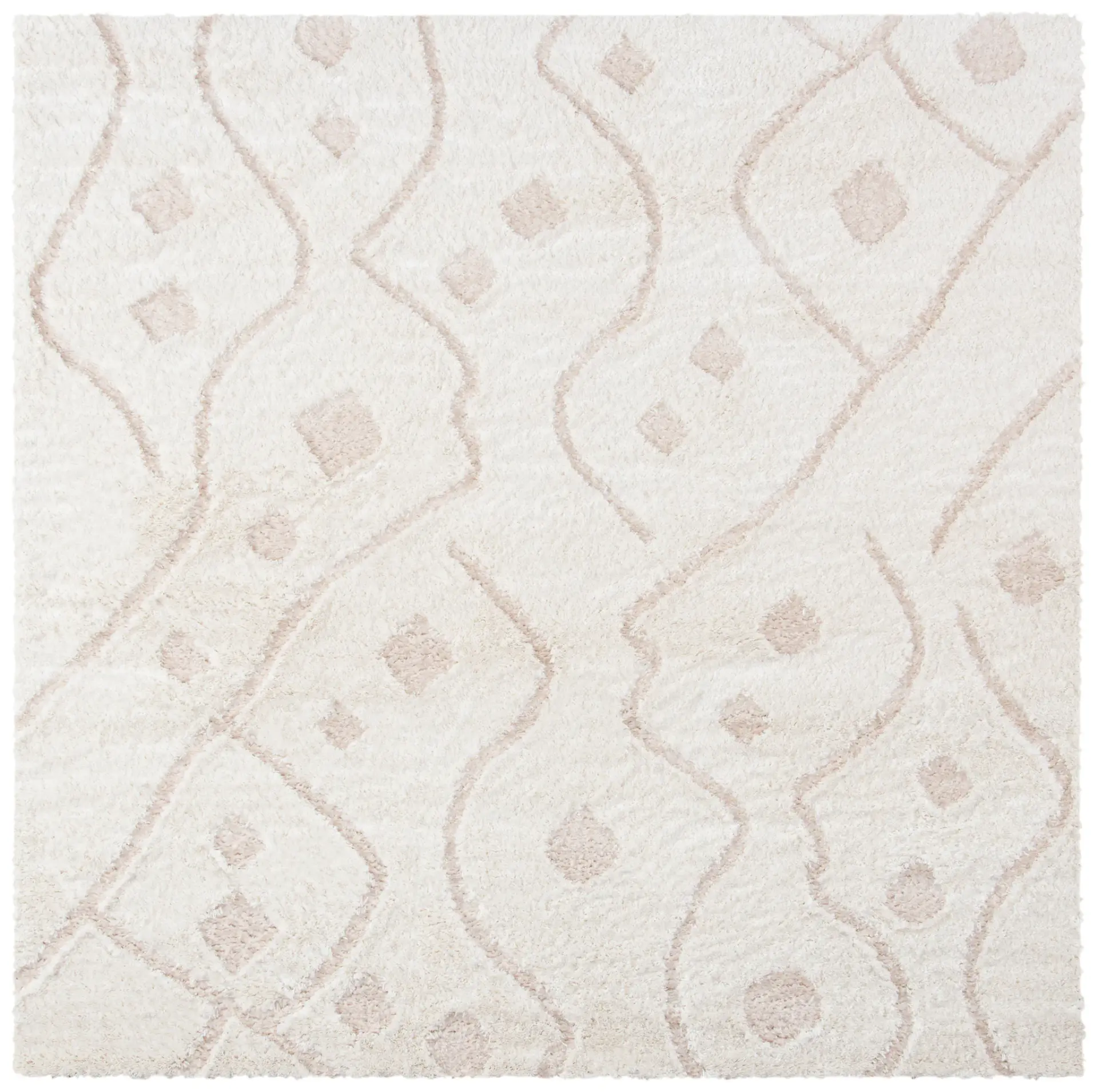 Sparta Wavy Diamond Shag Rug