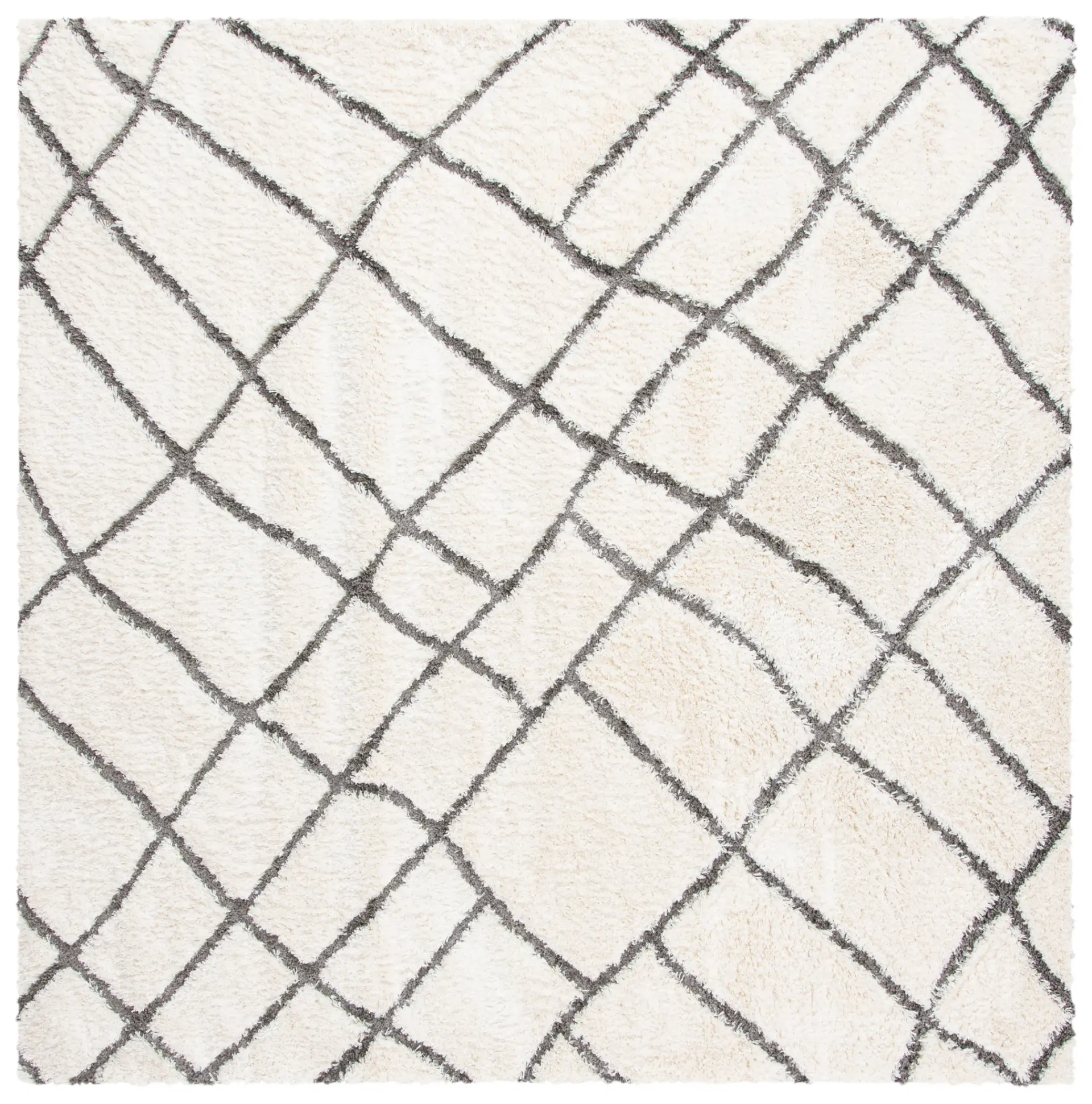 Sparta Loose Grid Shag Rug