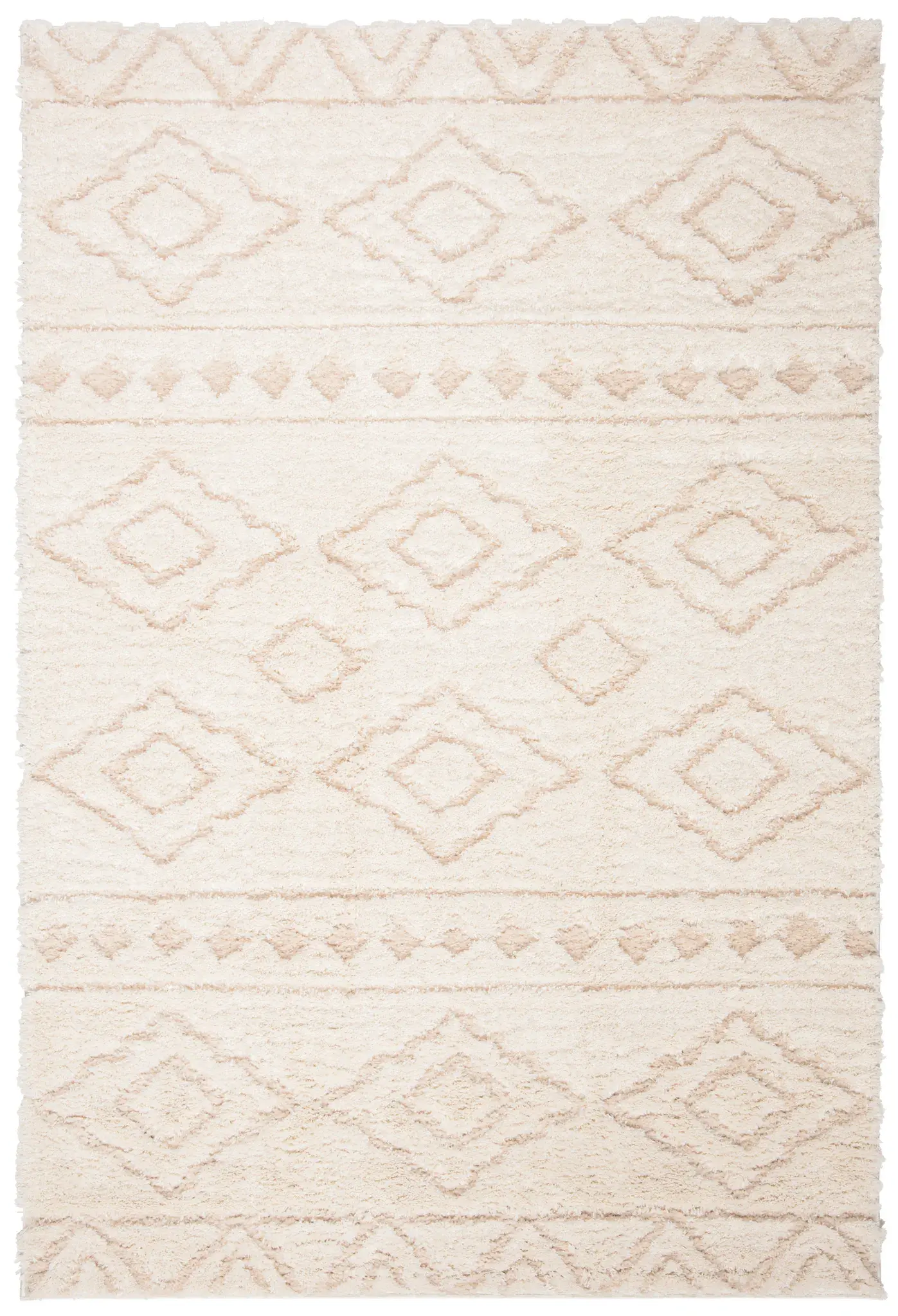 Sparta Diamond Banded Shag Rug