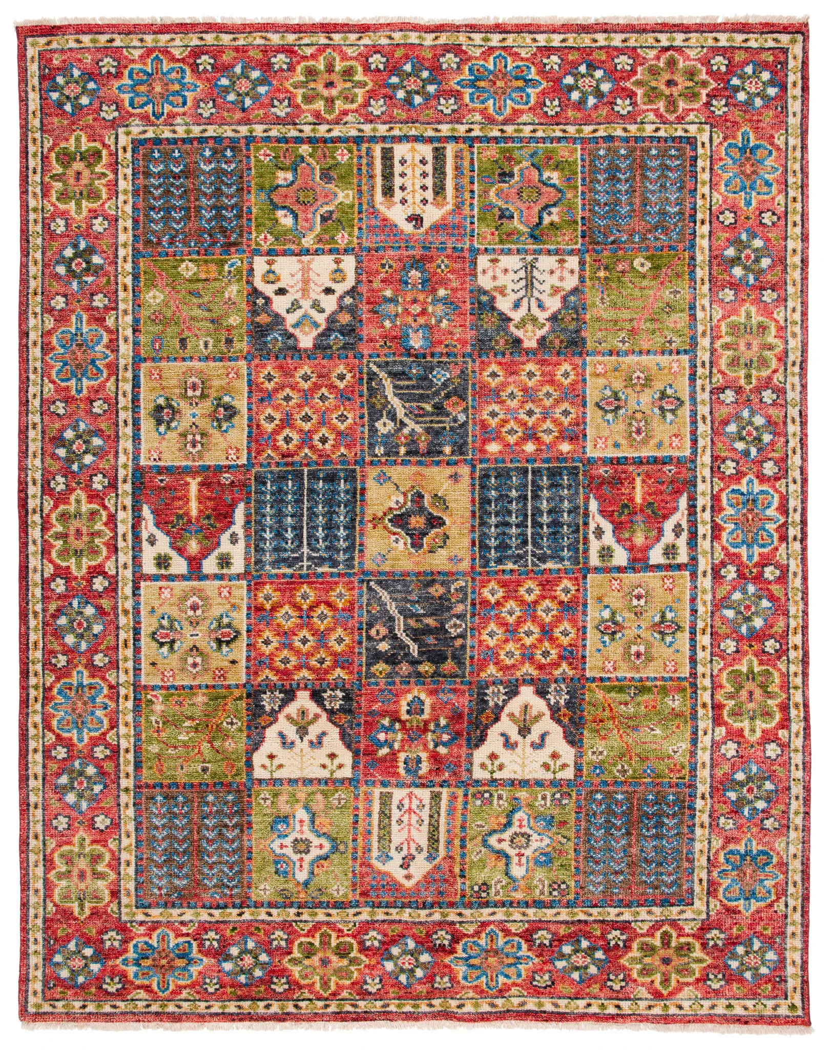Samarkand Panel Hand-Knotted Wool Rug