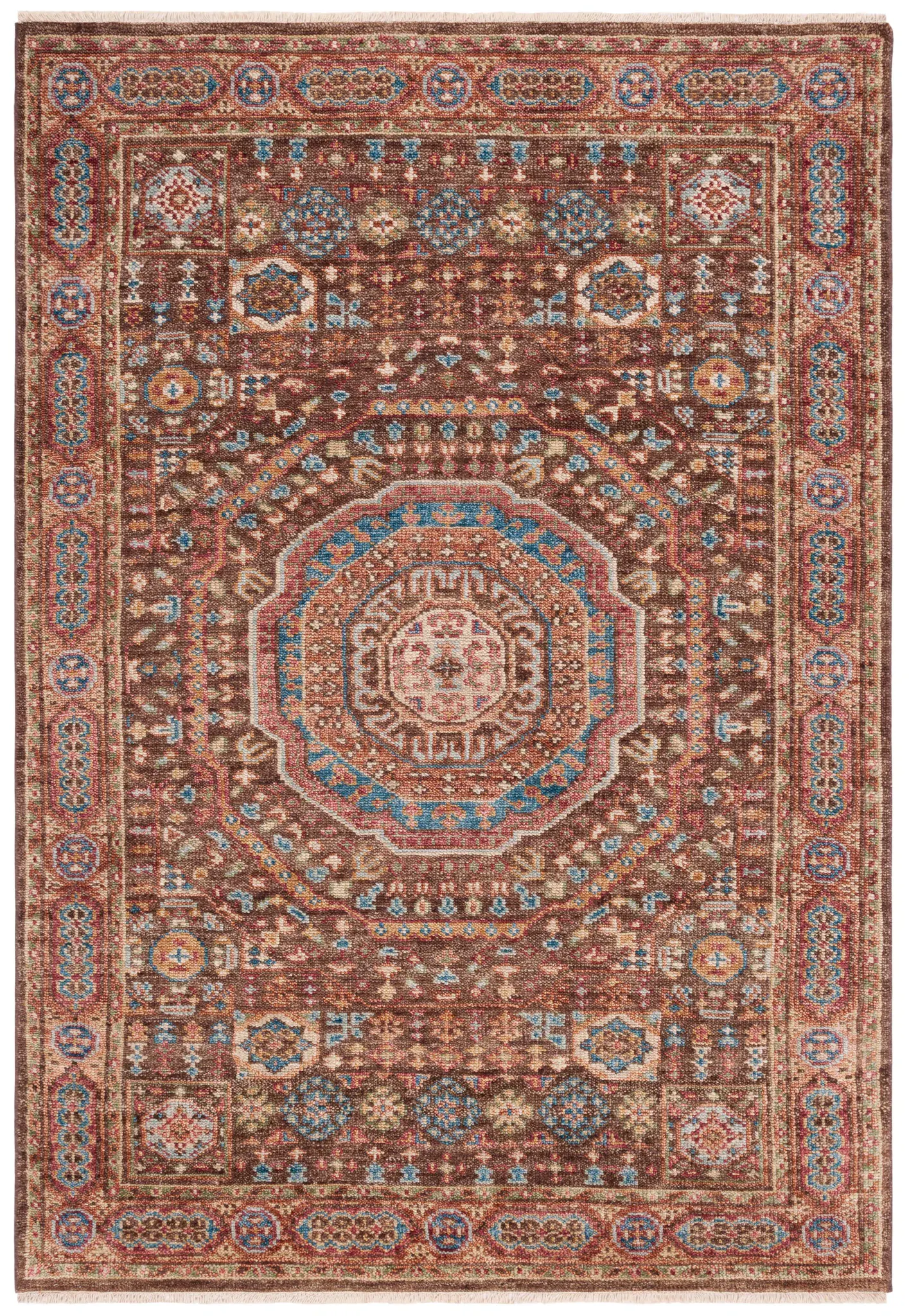 Samarkand Concentric Medallion Hand-Knotted Wool Rug