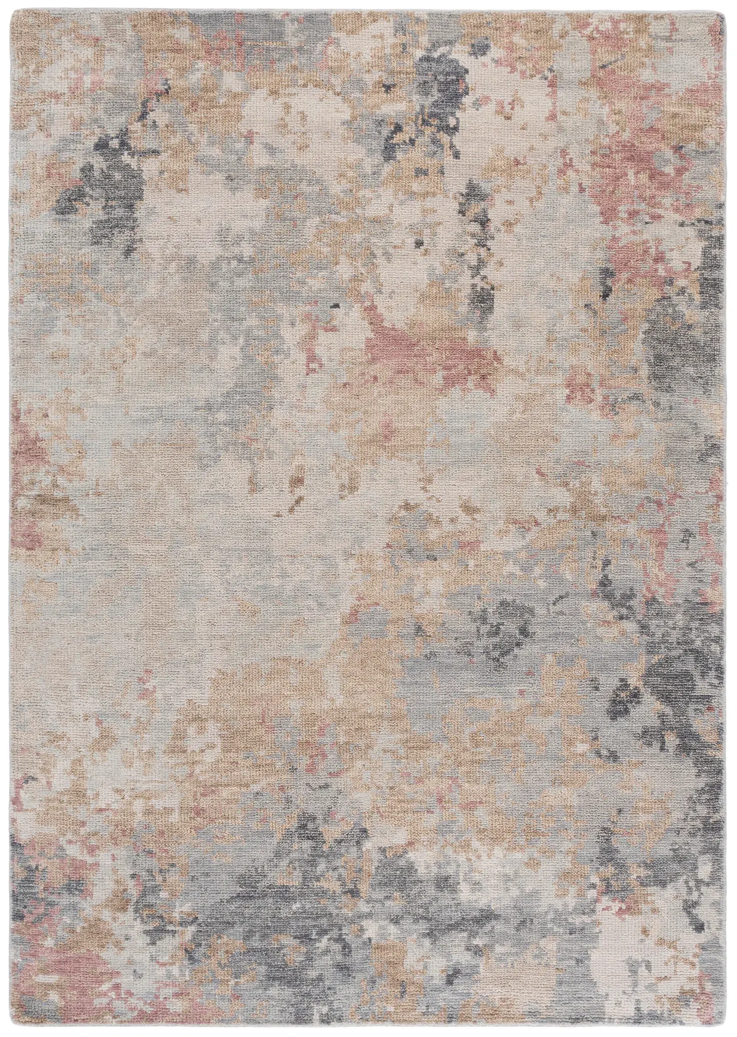 Samarkand Painterly Abstract Hand-Knotted Wool Rug