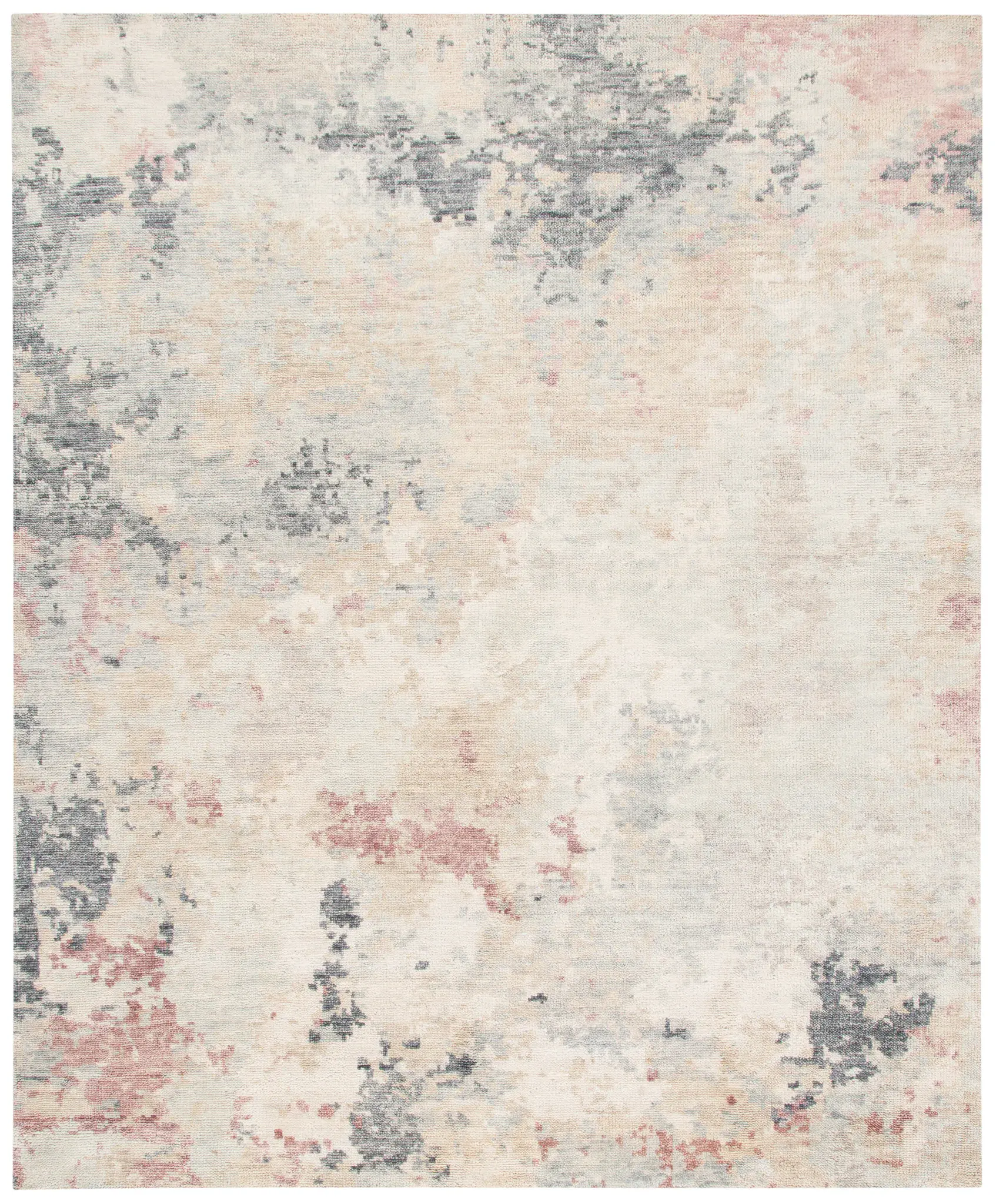 Samarkand Painterly Abstract Hand-Knotted Wool Rug