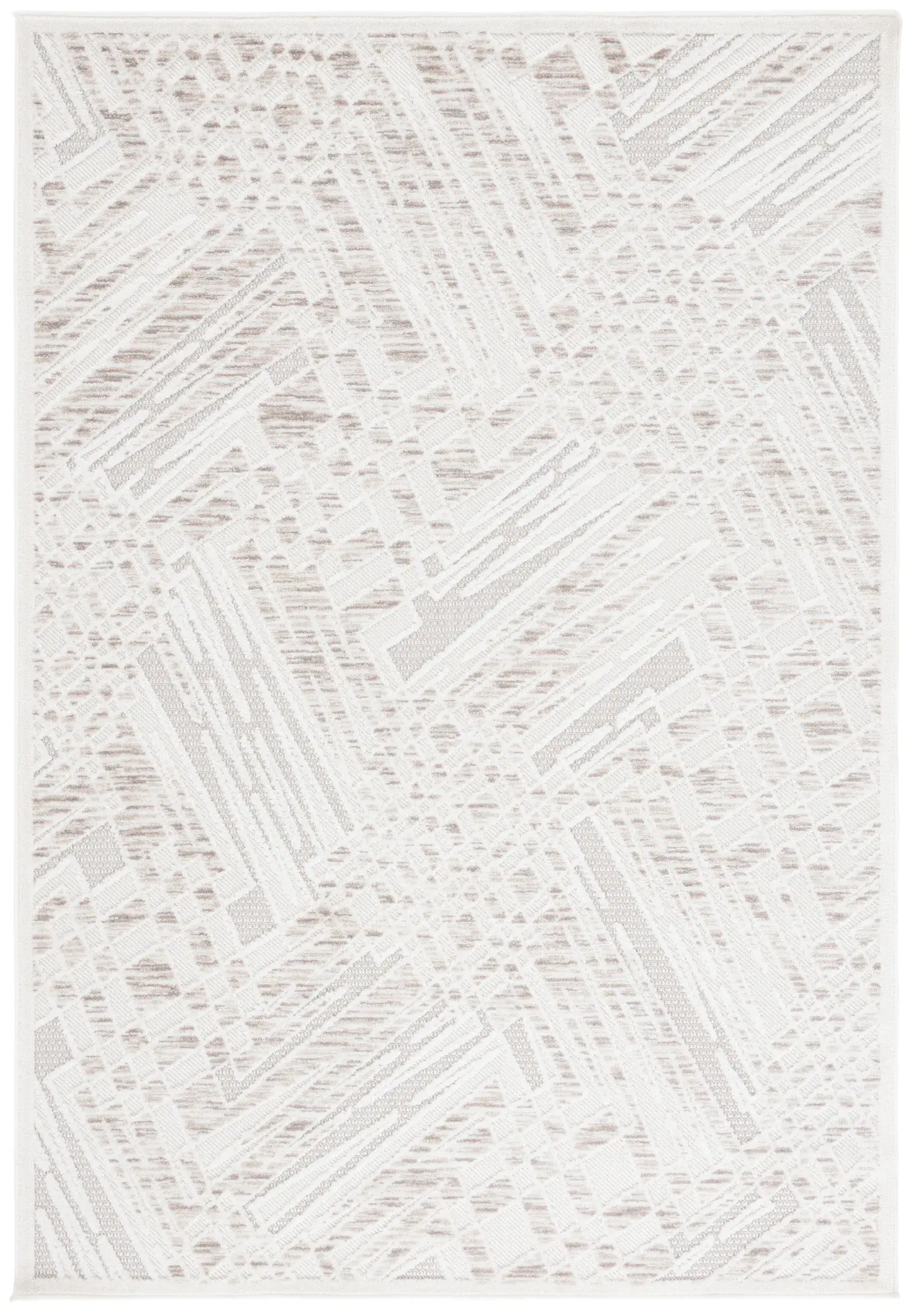 Stella Overlapping Grid Outdoor Rug