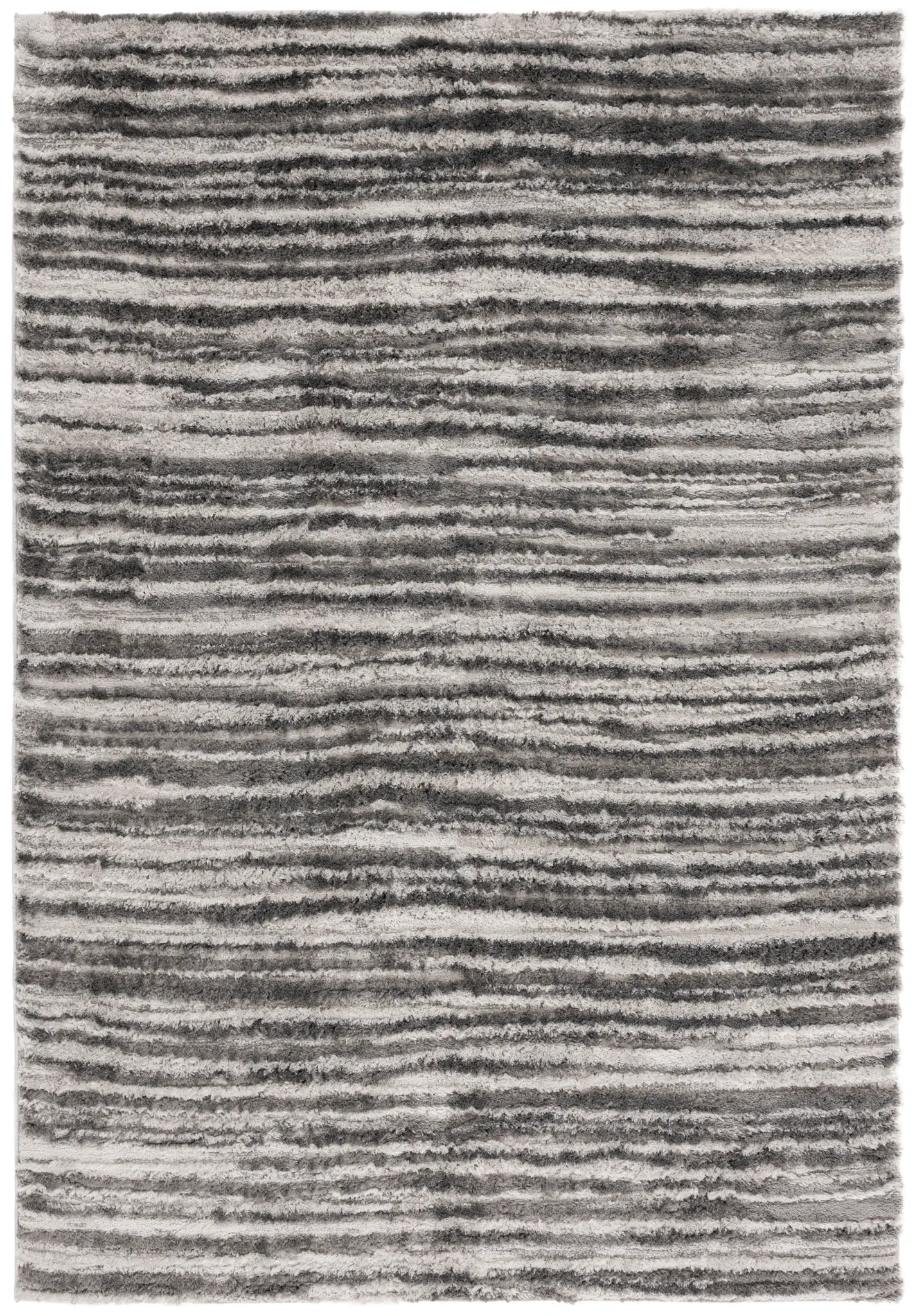 Seattle Ribbed Stripe Shag Rug