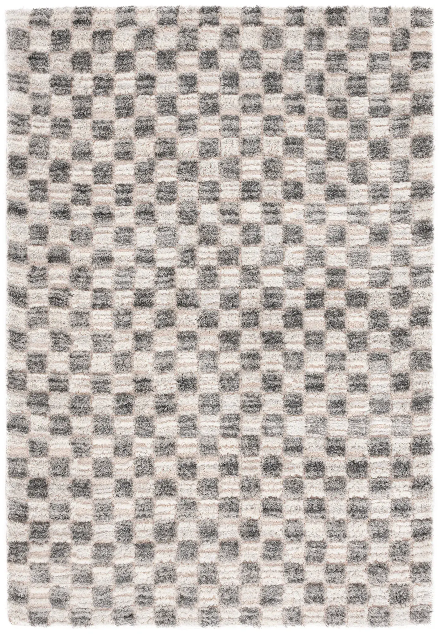 Seattle Checkered Shag Rug