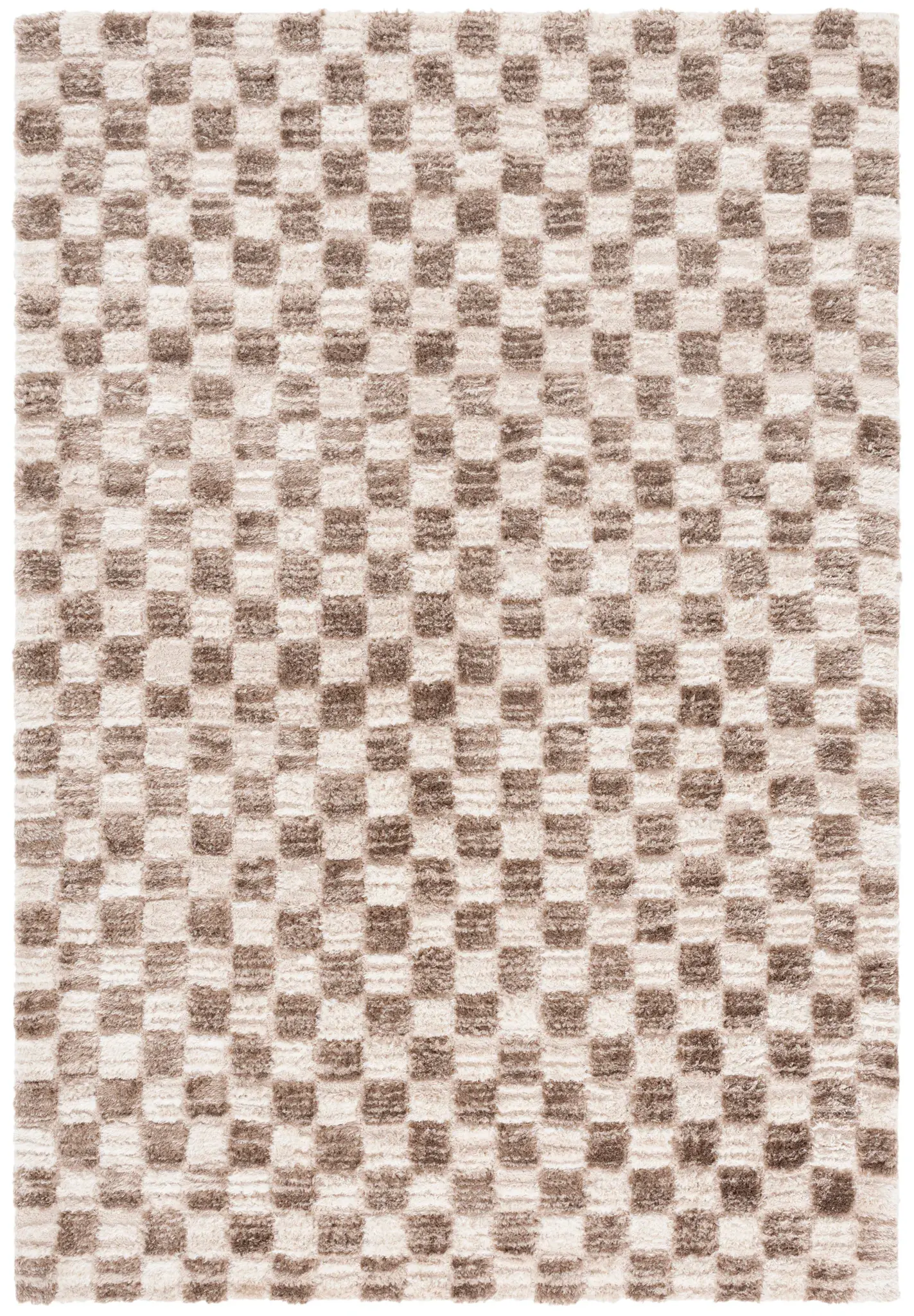 Seattle Checkered Shag Rug
