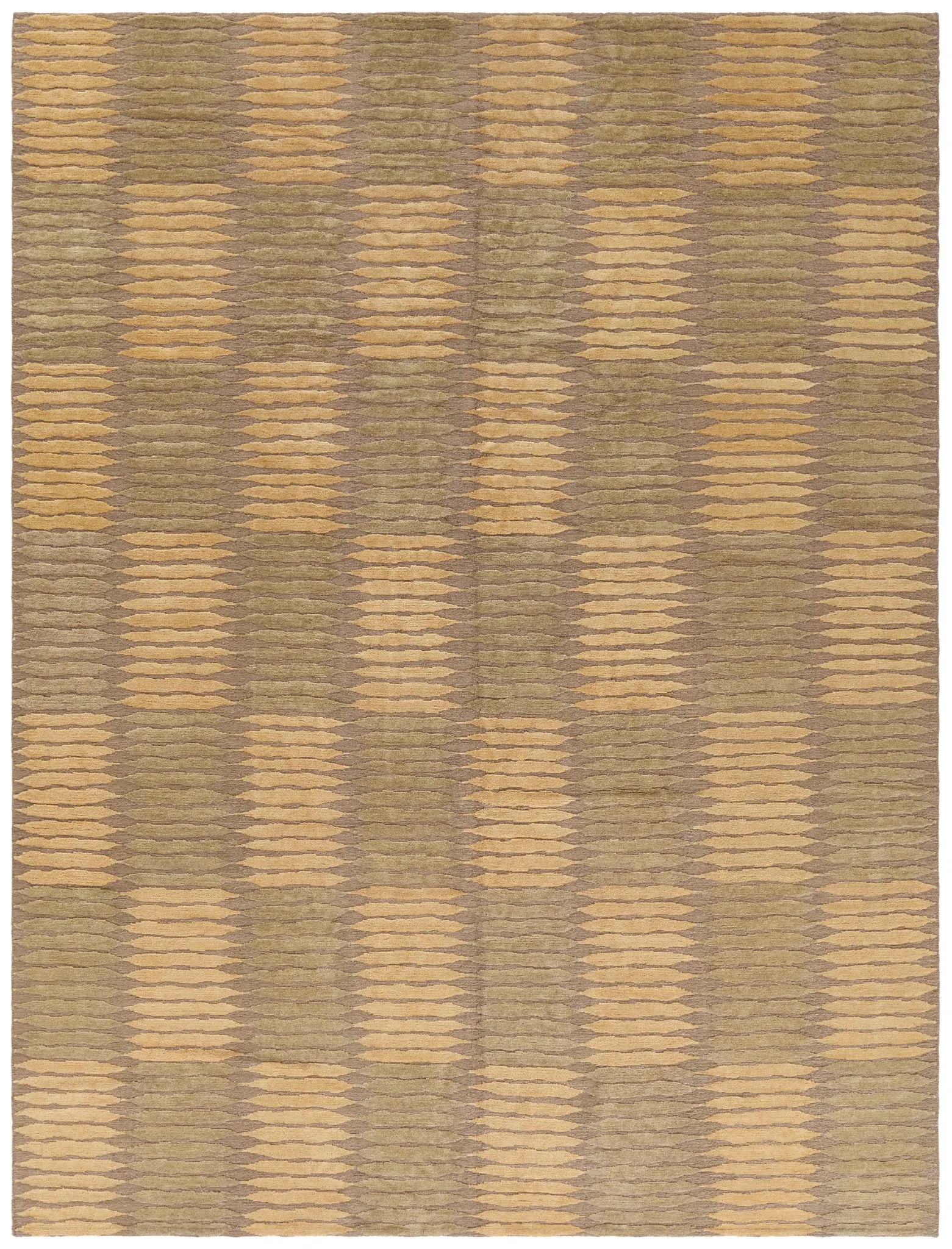 Santa Fe Modern Geometric Hand-Knotted Wool Rug