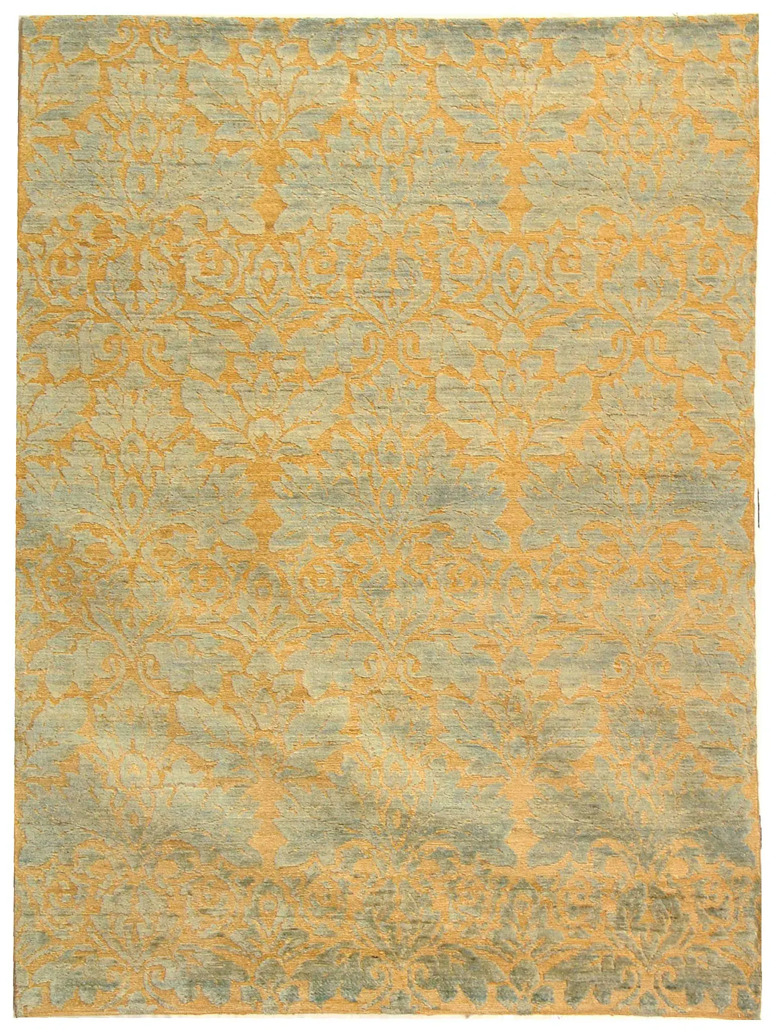 Santa Fe Allover Damask Hand-Knotted Wool Rug