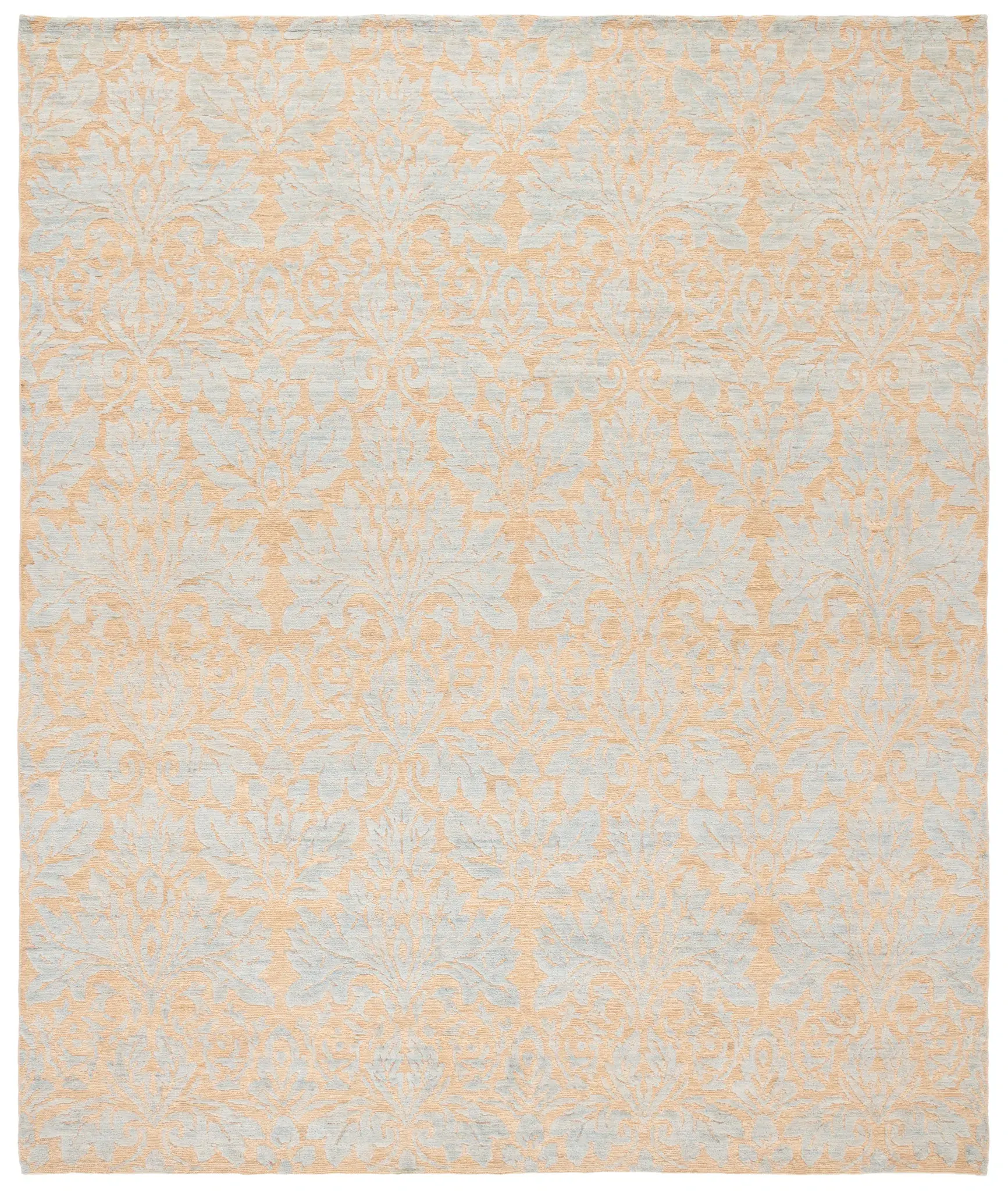 Santa Fe Allover Damask Hand-Knotted Wool Rug