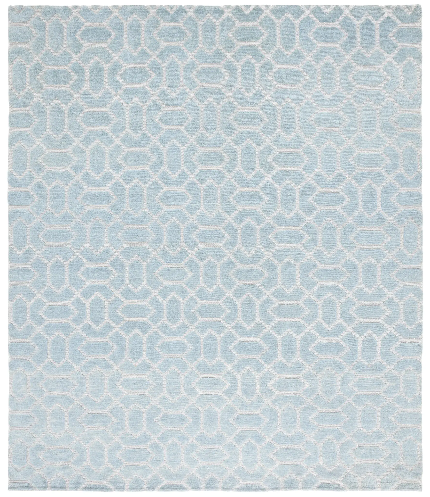 Santa Fe Interlocking Trellis Hand-Knotted Wool Rug