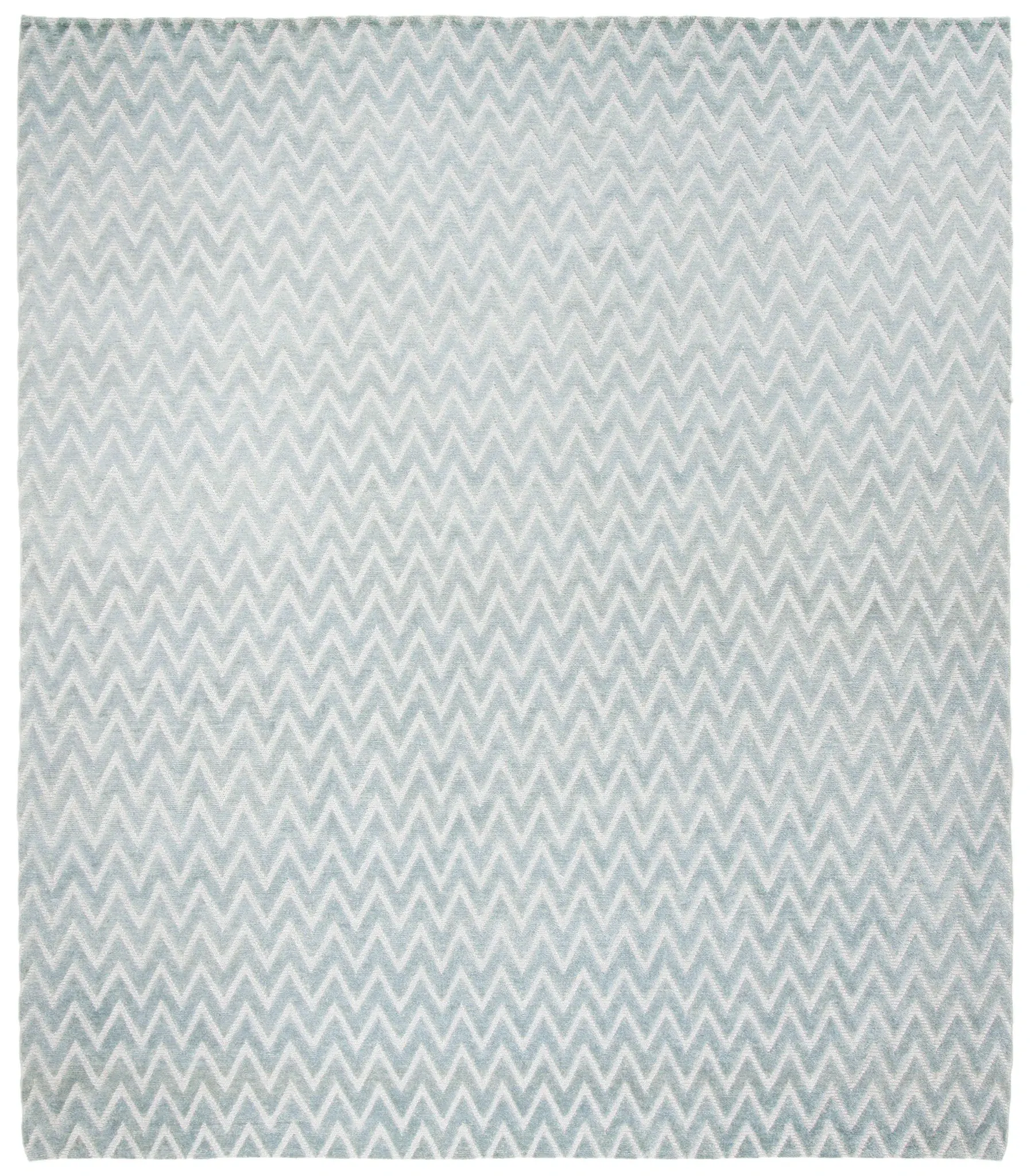 Santa Fe Modern Zig-Zag Hand-Knotted Wool Rug
