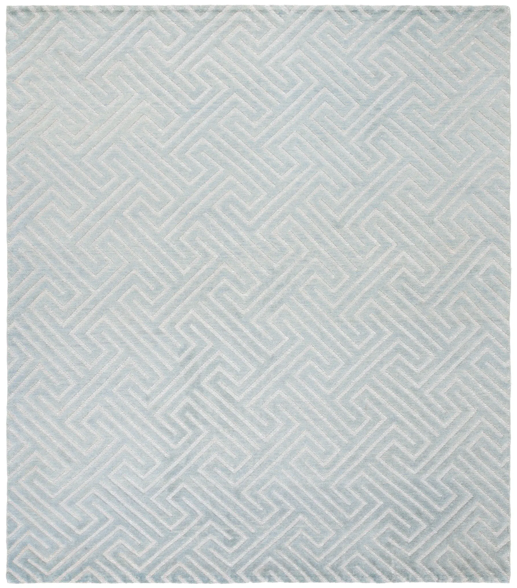 Santa Fe Maze Hand-Knotted Wool Rug