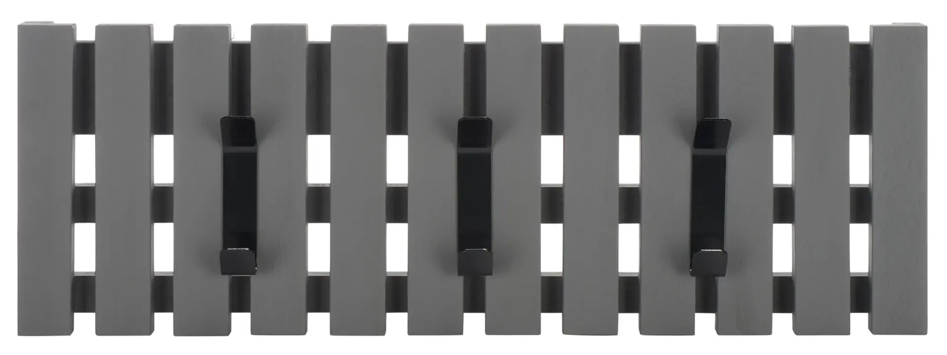 Cato Three-Hook Wall-Mount Coat Rack