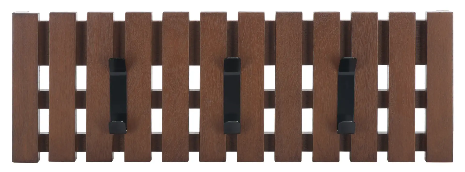 Cato Three-Hook Wall-Mount Coat Rack
