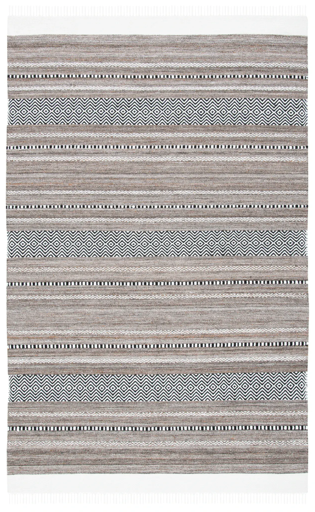 Striped Kilim Scandinavian Geometric Rug