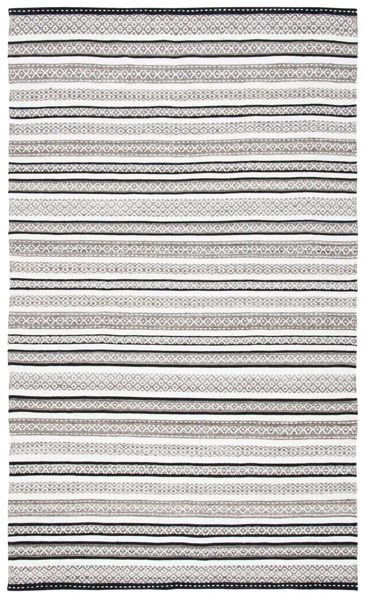 Striped Kilim Diamond Banded Rug