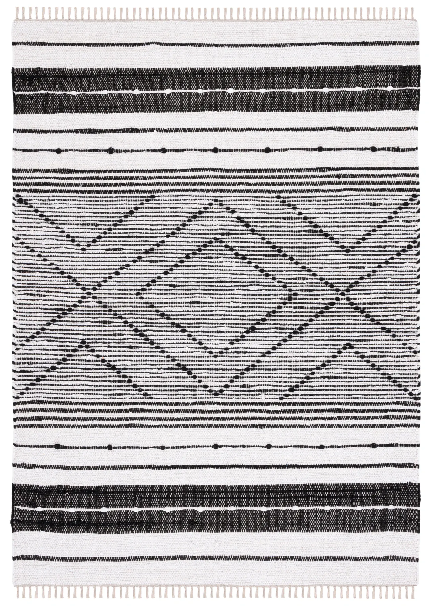 Striped Kilim Tribal Stripe Cotton Rug