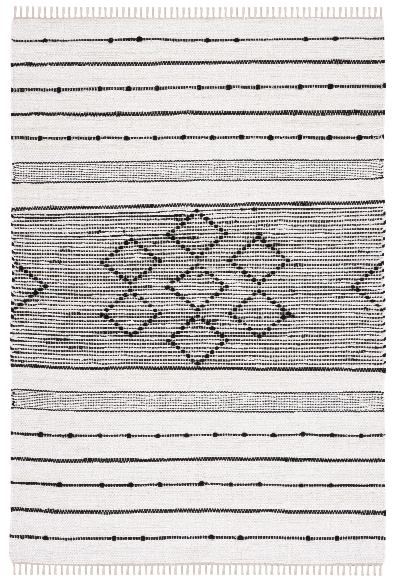 Striped Kilim Bohemian Geometric Cotton Rug