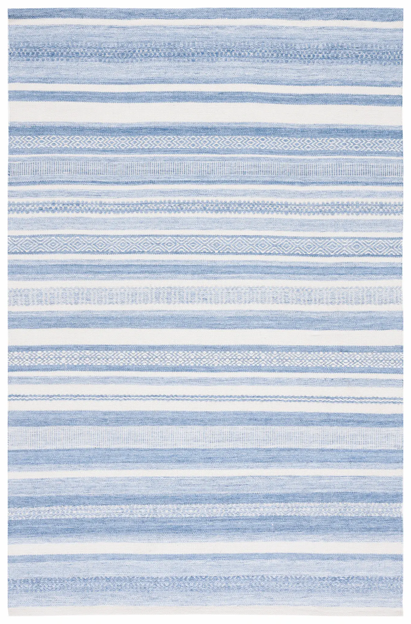 Striped Kilim Multi-Stripe Hand-Woven Rug