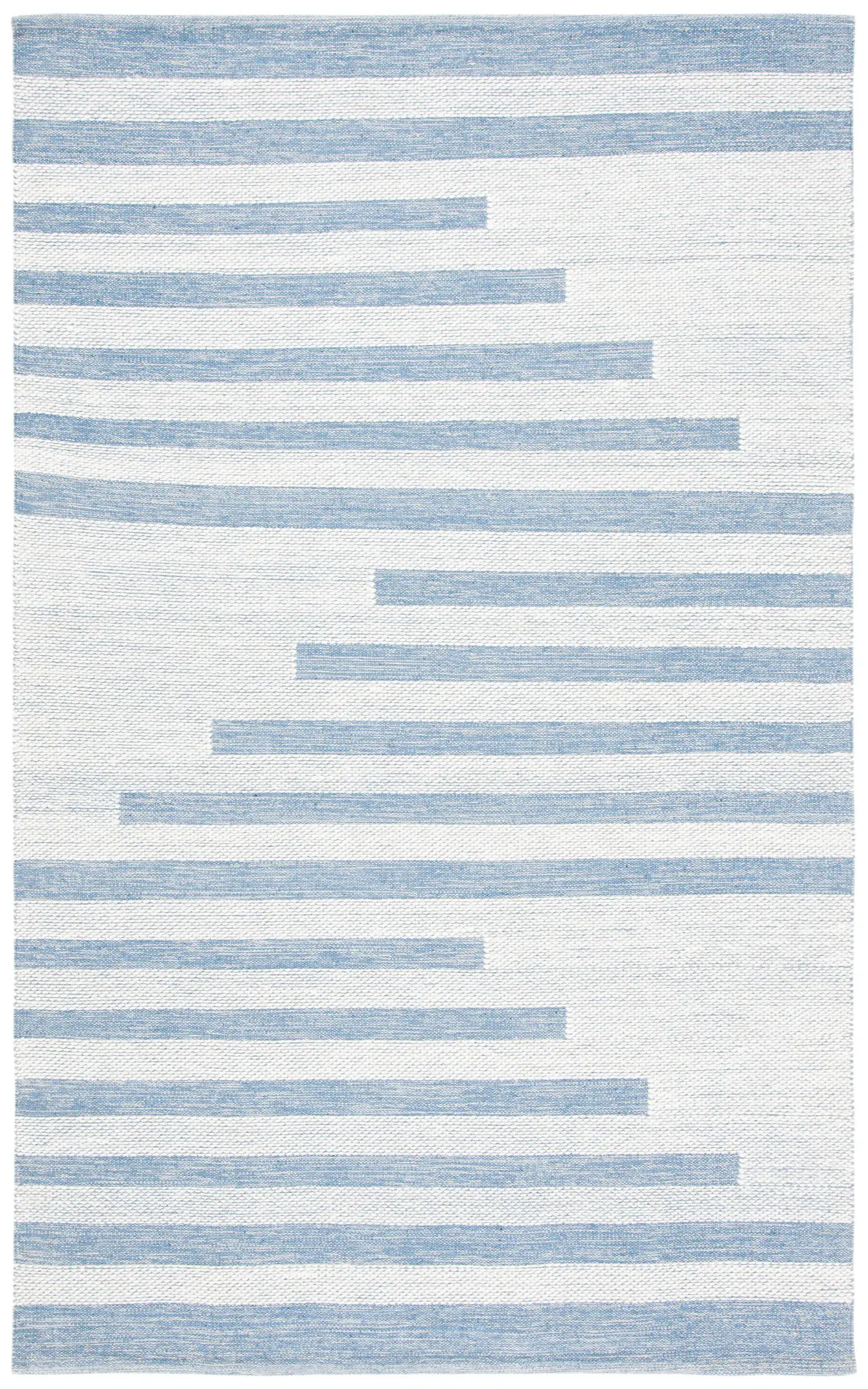 Striped Kilim Modern Asymmetrical Cotton Hand-Woven Rug