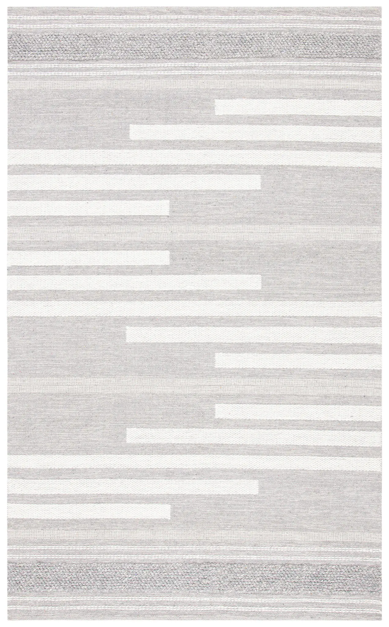 Striped Kilim Scandinavian Dashed Hand-Woven Rug