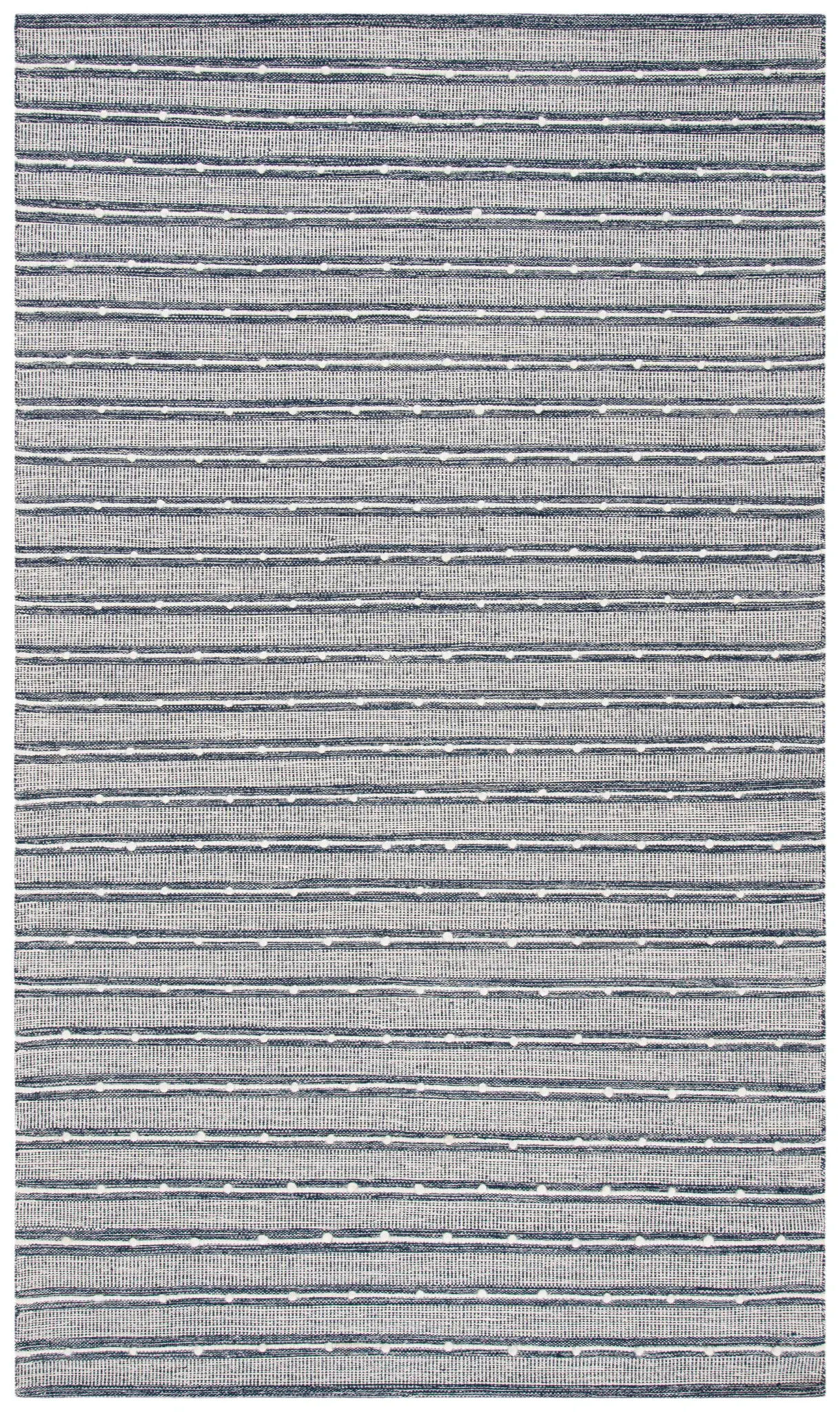Striped Kilim Dotted Hand-Woven Rug