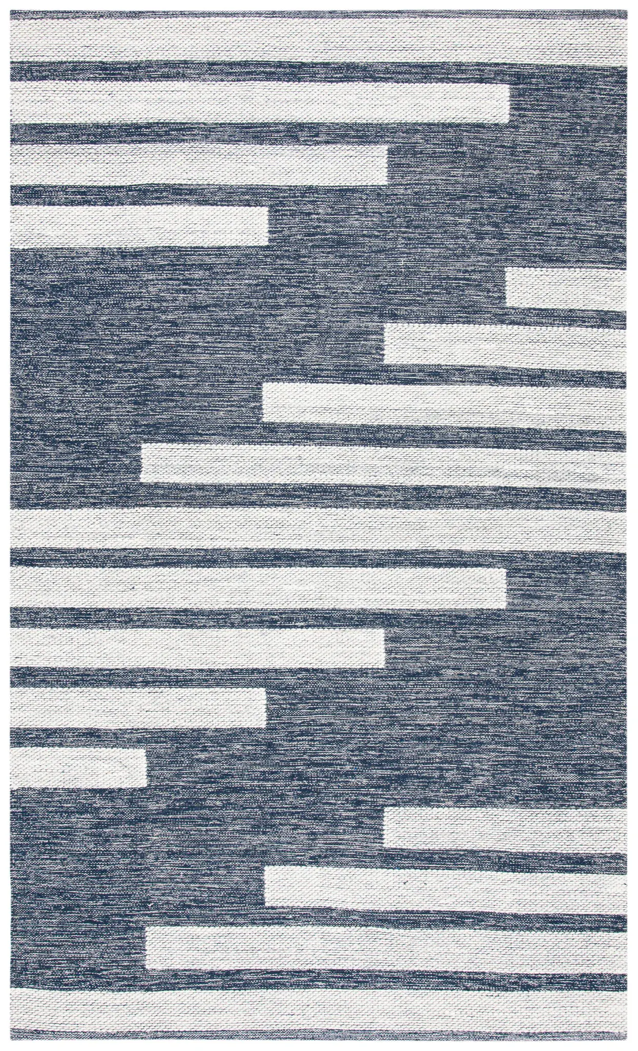 Striped Kilim Staggered Stripe Hand-Woven Rug