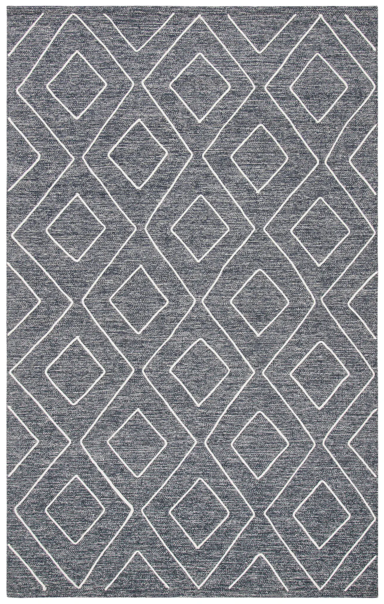 Striped Kilim Modern Geometric Cotton Blend Hand-Woven Rug