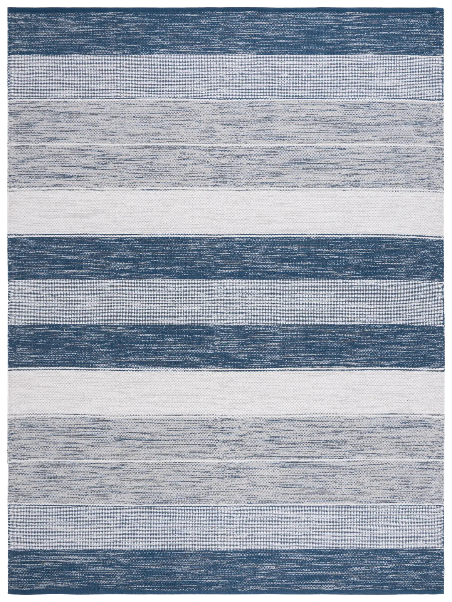 Striped Kilim Coastal Banded Stripe Cotton Rug