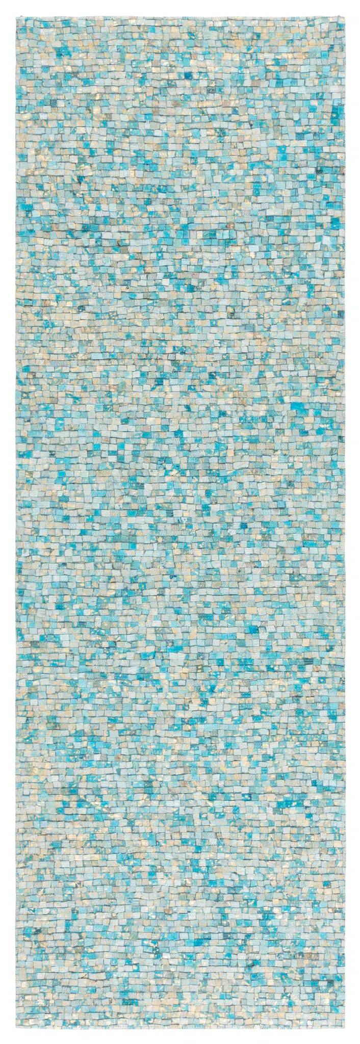 Studio Leather Modern Mosaic Hand-Woven Rug