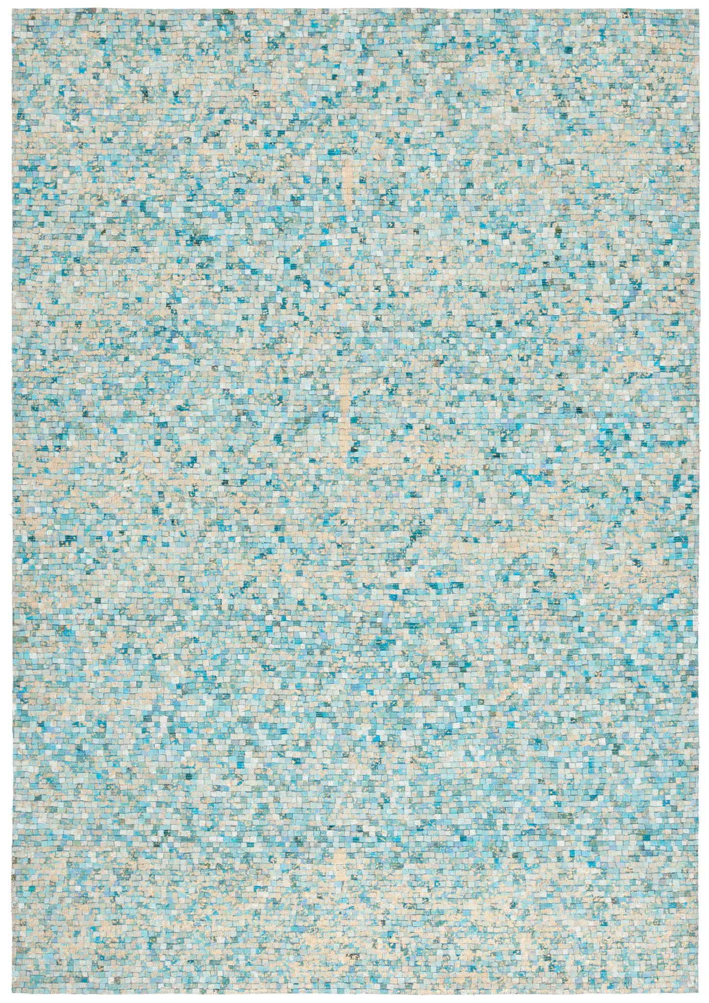 Studio Leather Modern Mosaic Hand-Woven Rug
