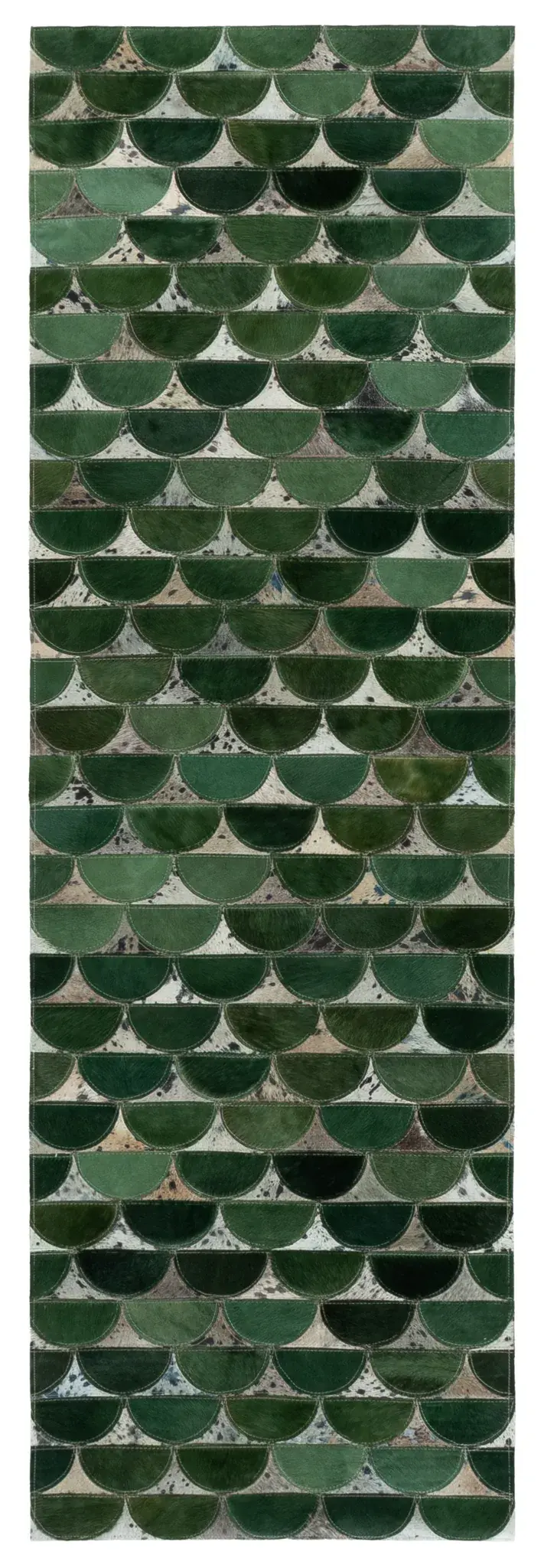 Studio Leather Scallop Hand-Woven Rug