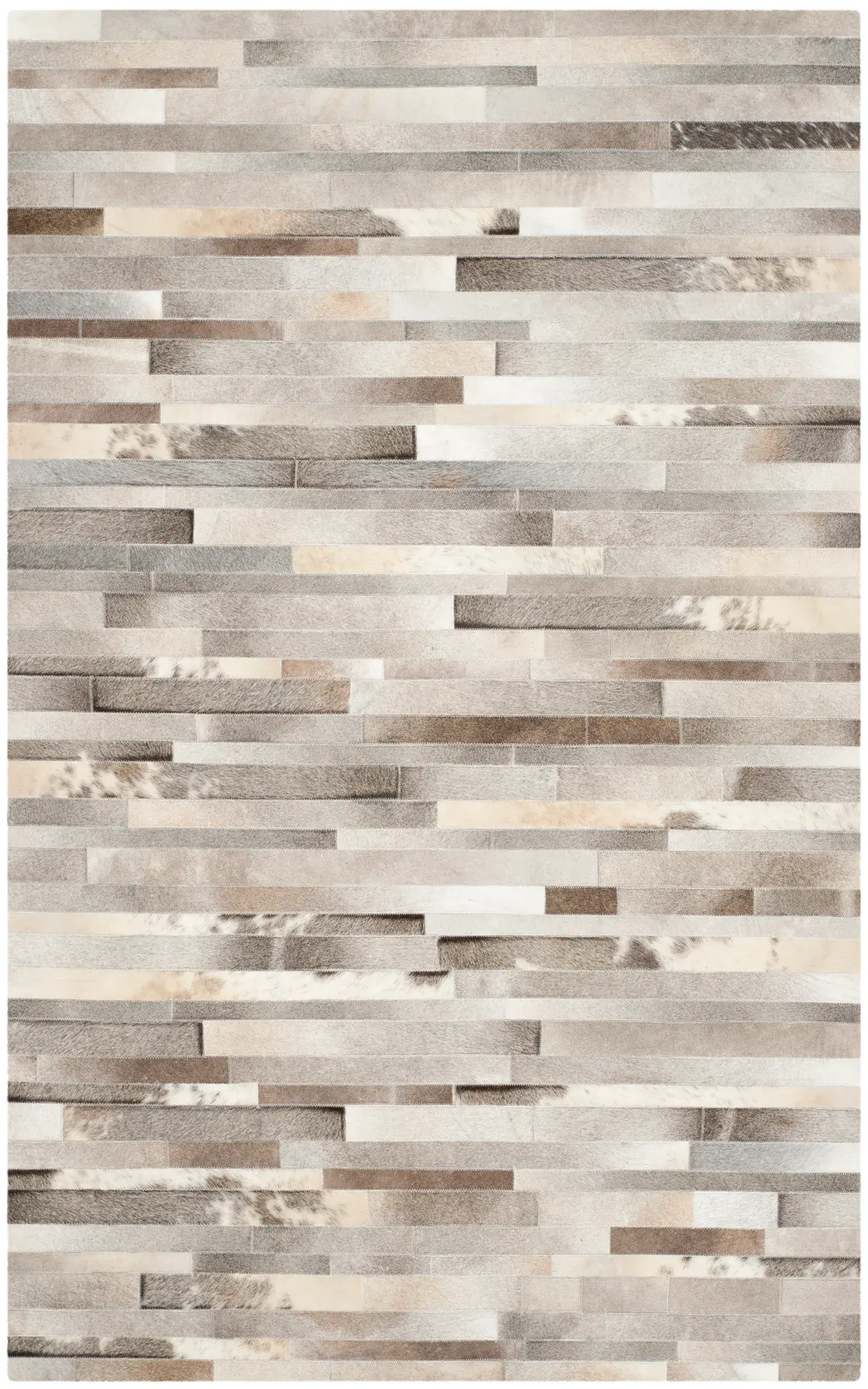 Studio Leather Patchwork Hand-Woven Rug