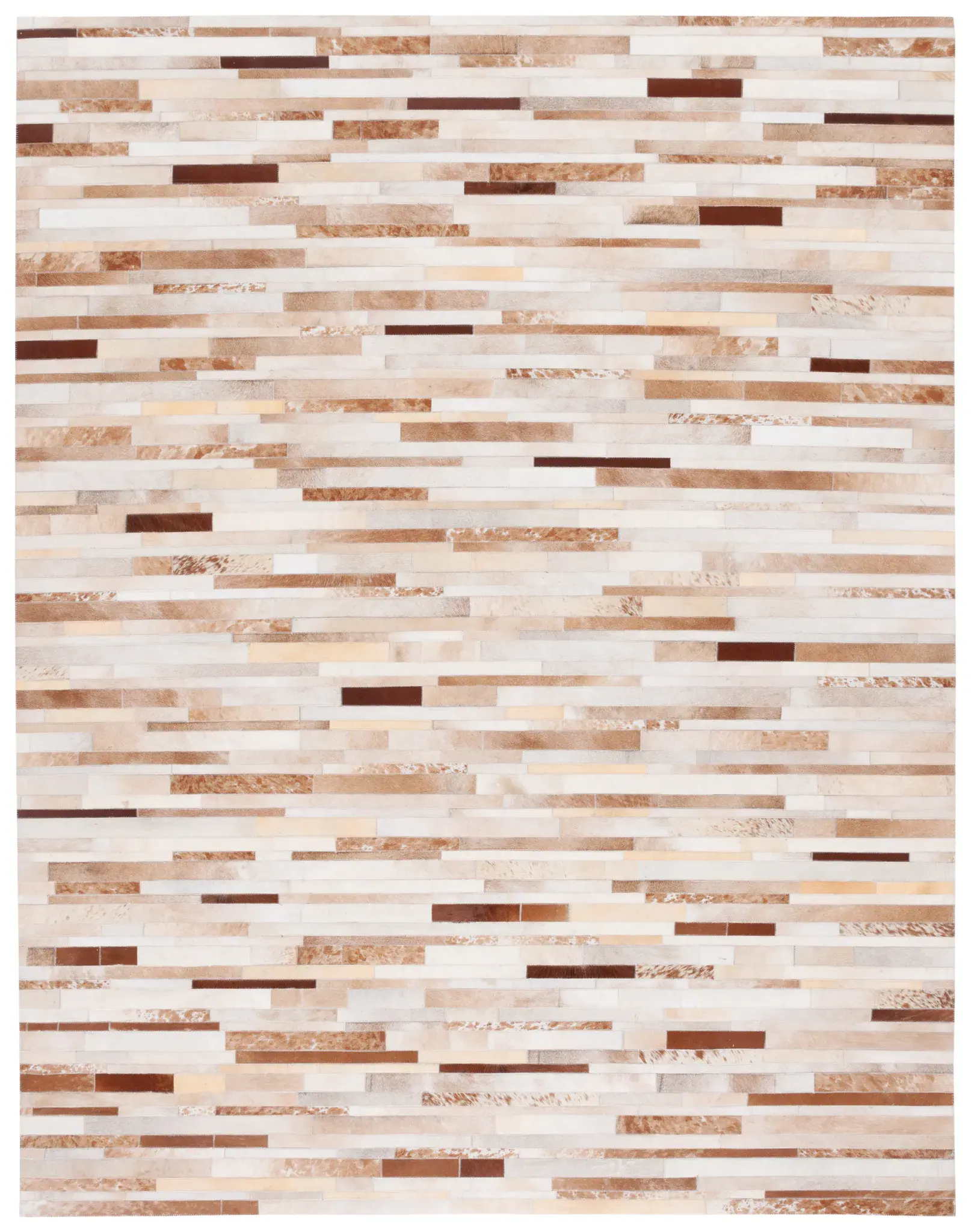 Studio Leather Patchwork Hand-Woven Rug