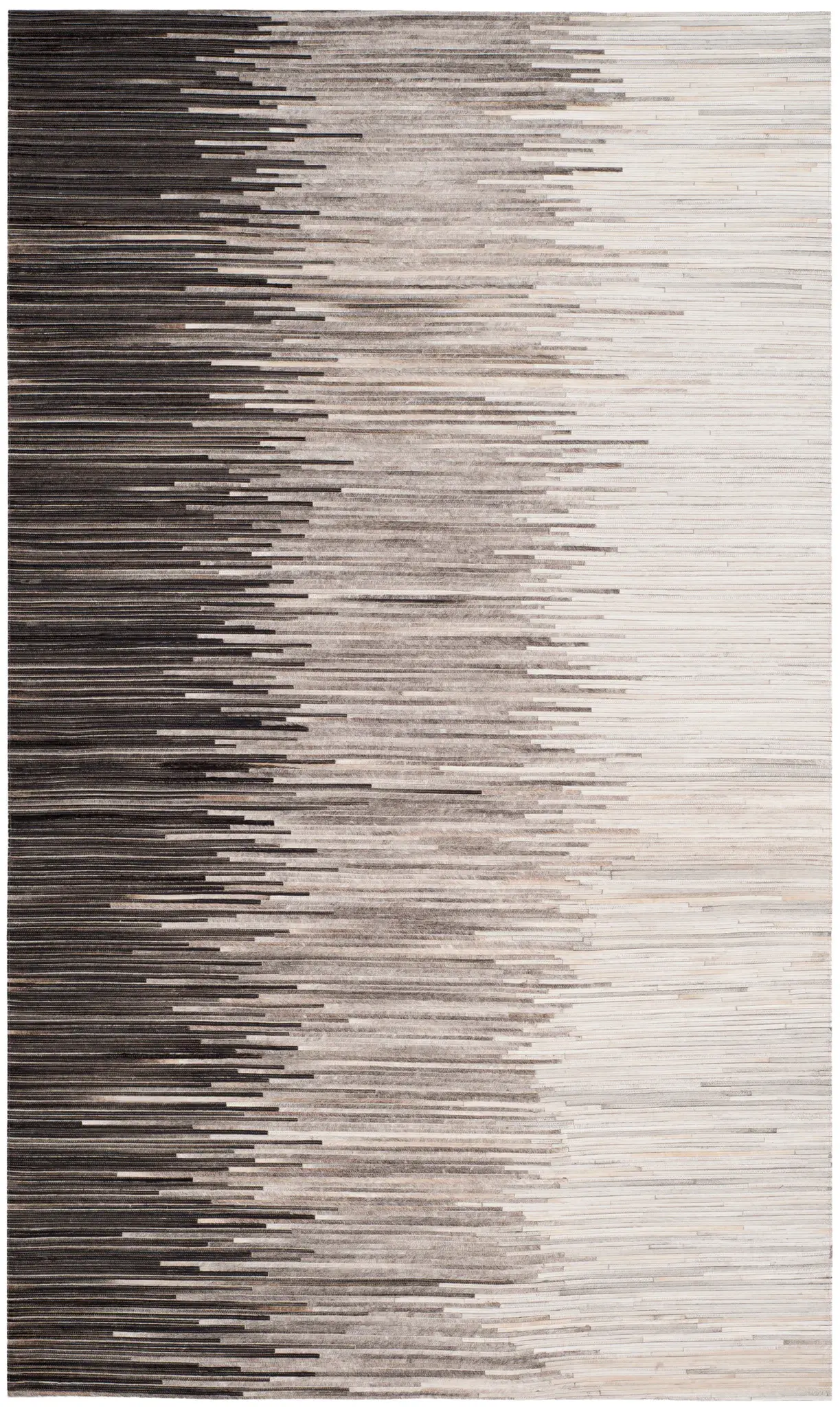 Studio Leather Gradient Striped Hand-Woven Rug
