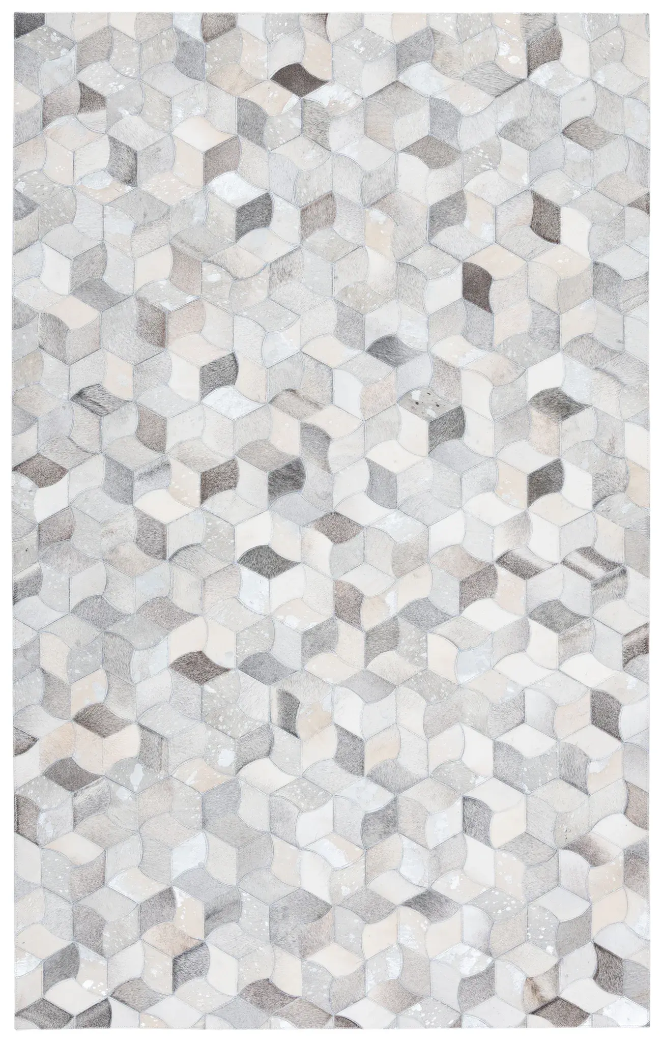 Studio Leather Cube Flatweave Rug