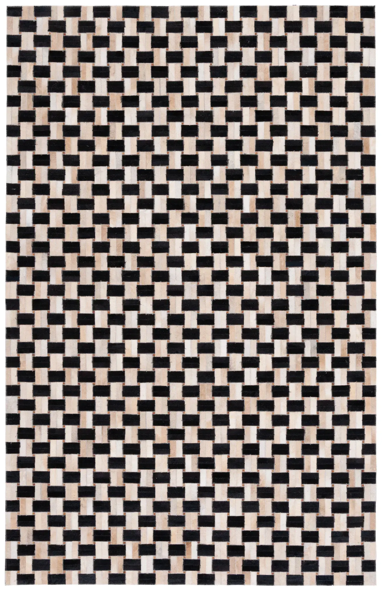 Studio Leather Basketweave Flatweave Rug