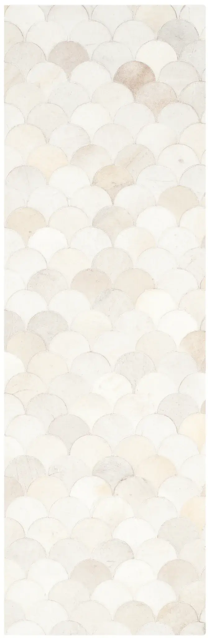 Studio Leather Fish Scale Patchwork Hand-Woven Rug