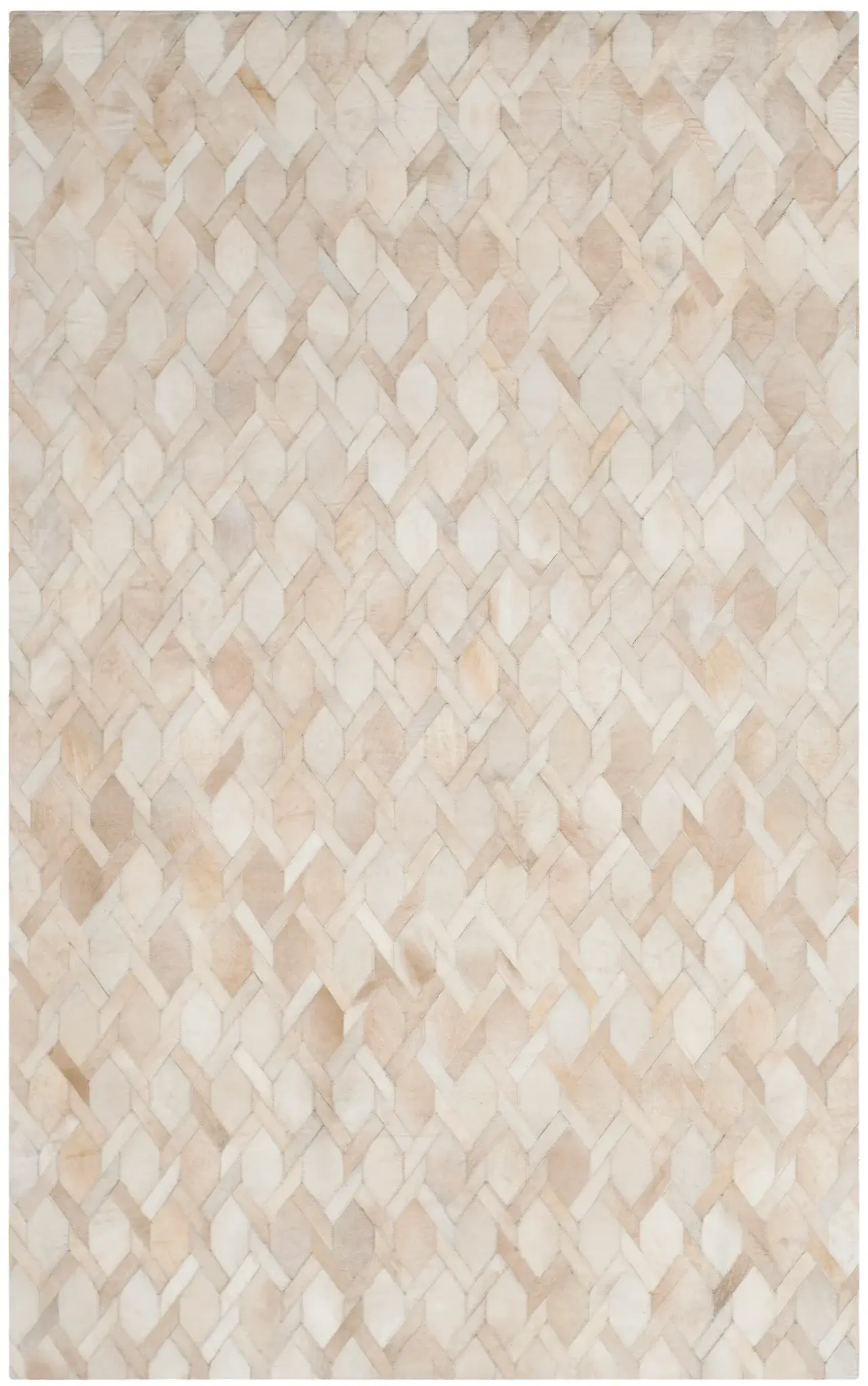 Studio Leather Basketweave Trellis Hand-Woven Rug