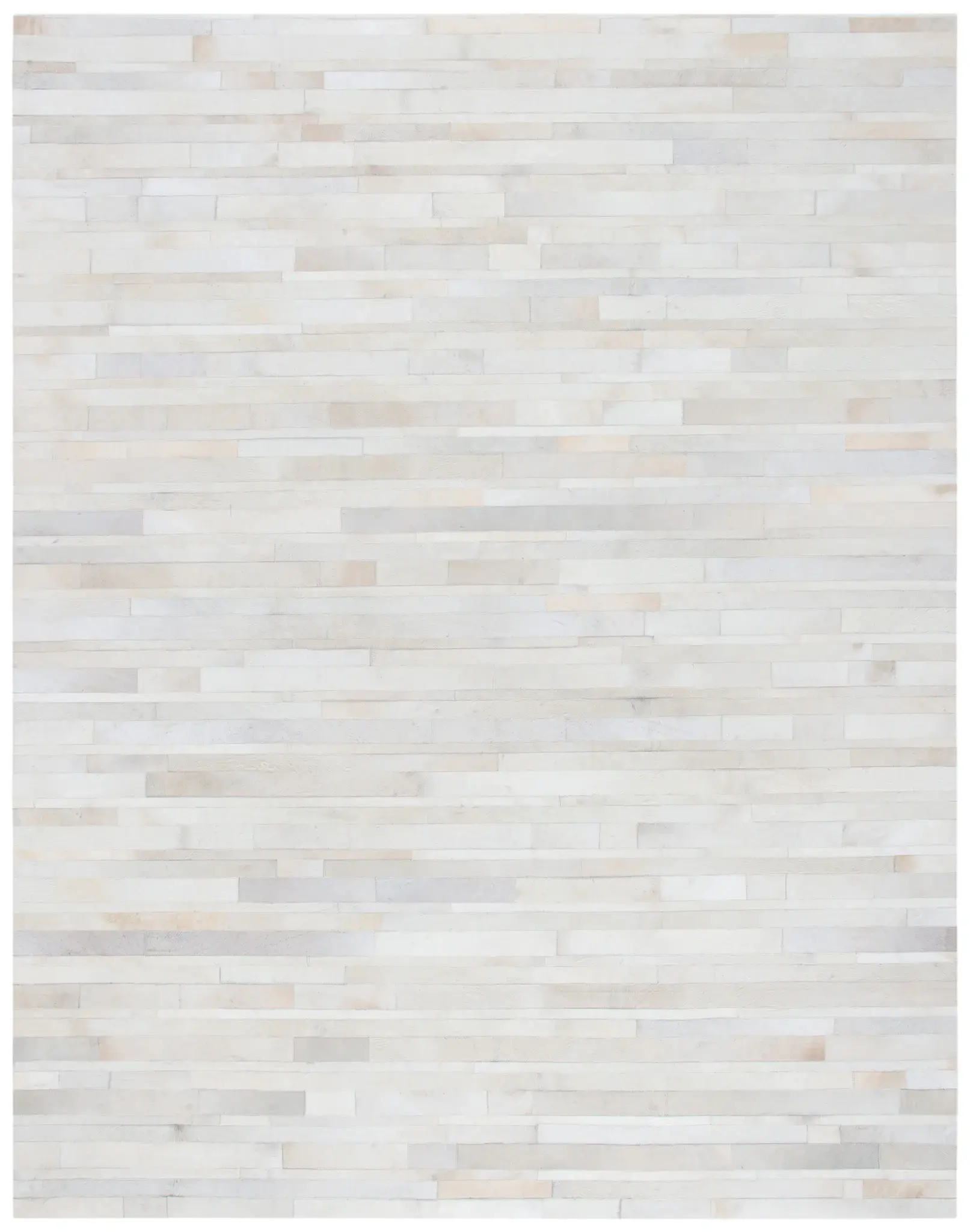Studio Leather Horizontal Stripe Hand-Woven Rug