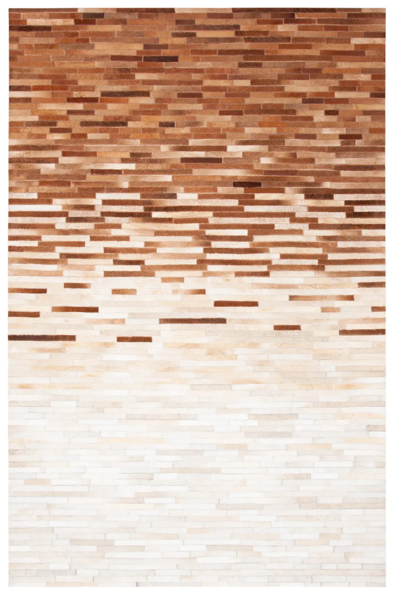 Studio Leather Ombre Brick Hand-Woven Rug