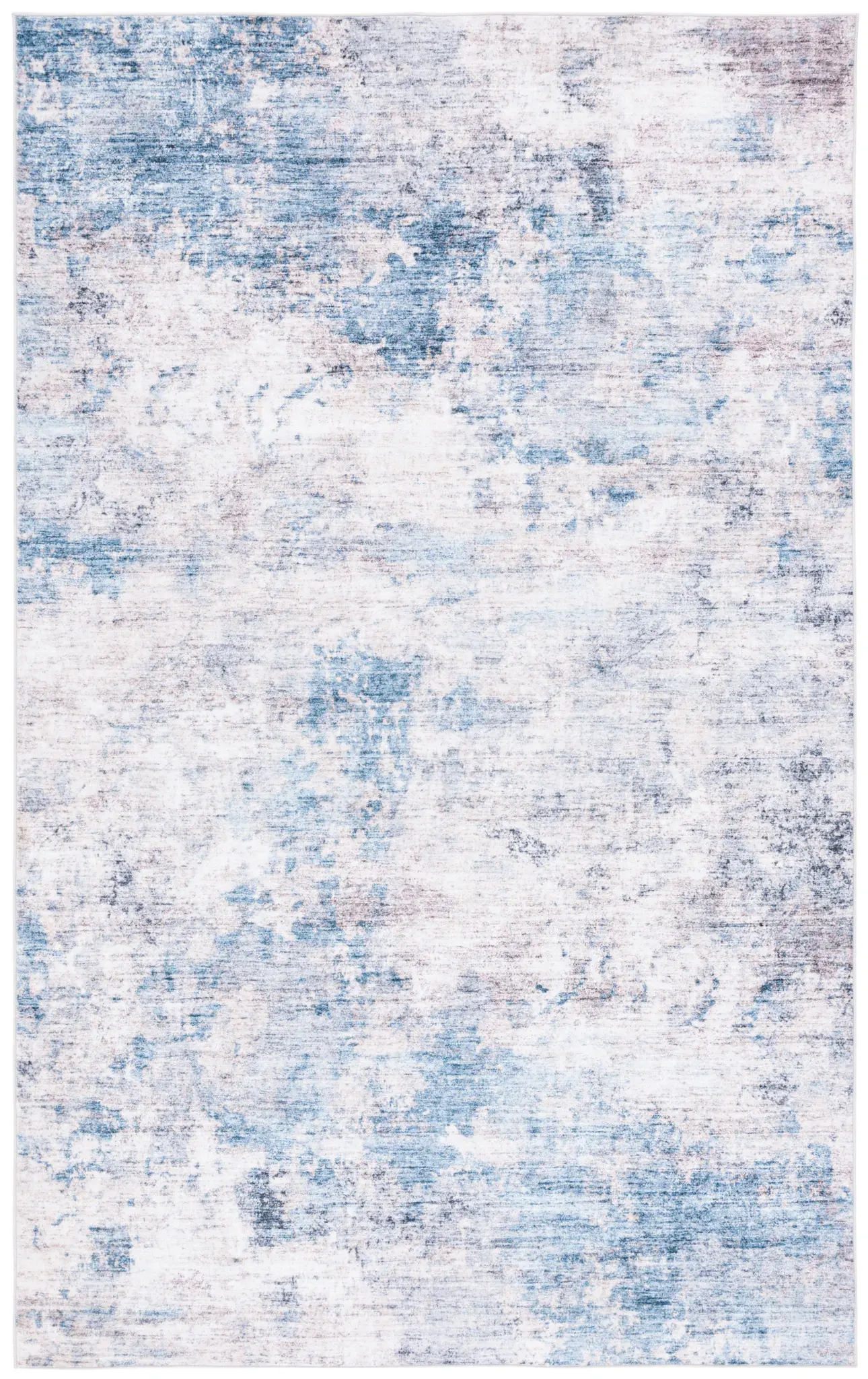 Santa Monica Abstract Striated Washable Rug