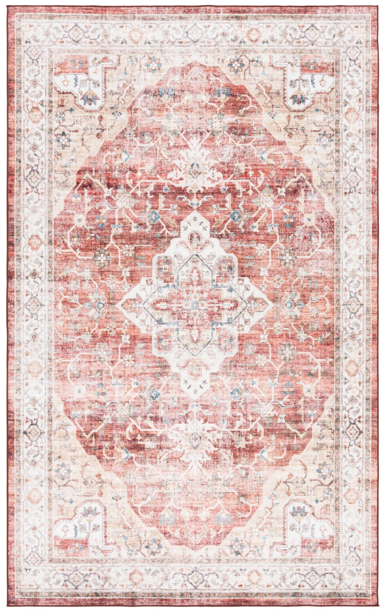 Santa Monica Vintage Medallion Washable Rug